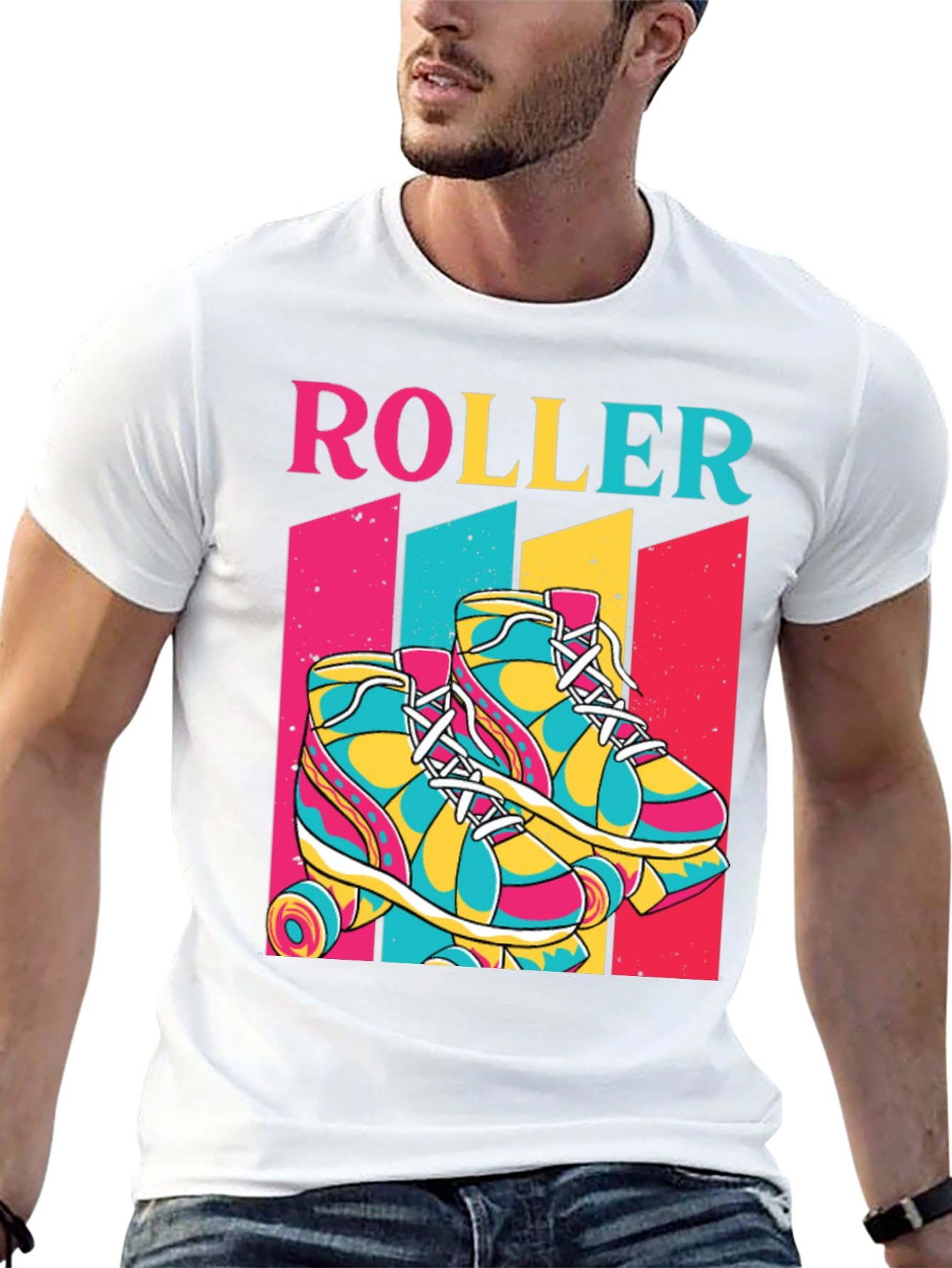 Retro Roller Skate Graphic Tee