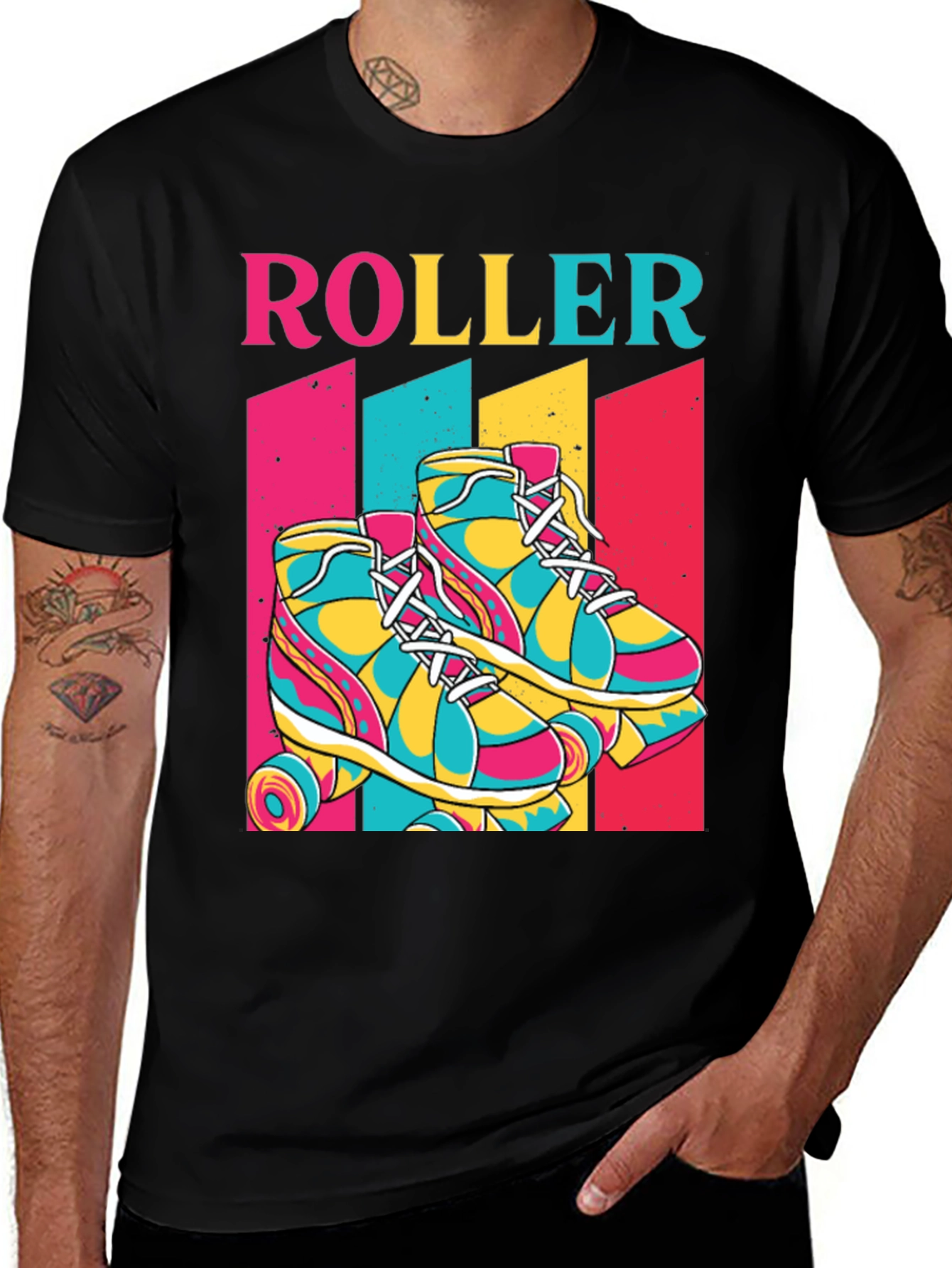 Retro Roller Skate Graphic Tee