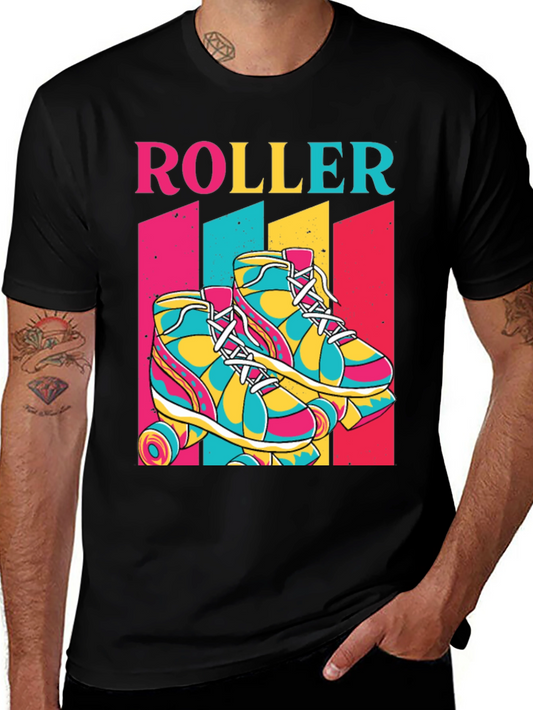 Retro Roller Skate Graphic Tee