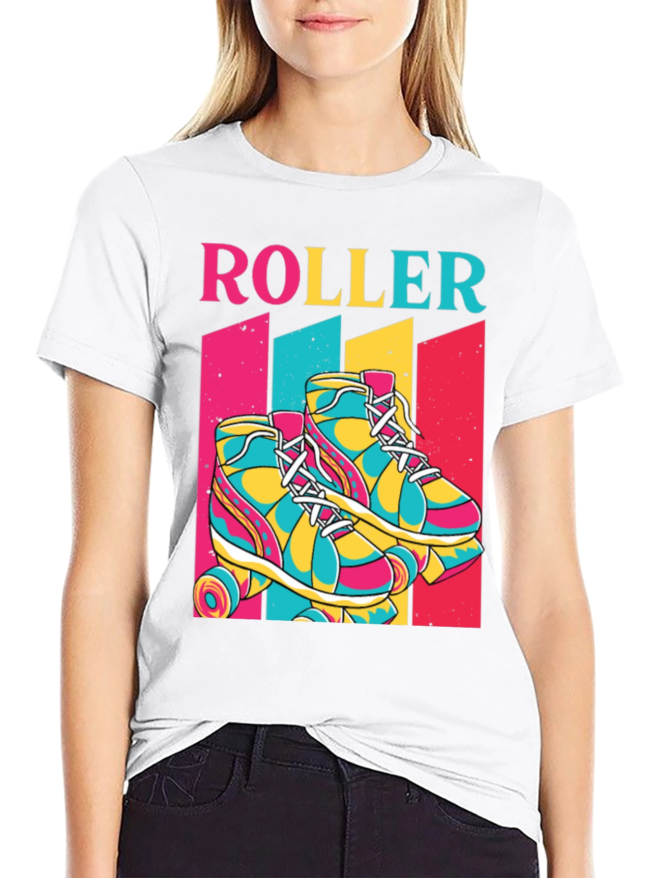 Retro Roller Skate Graphic Tee