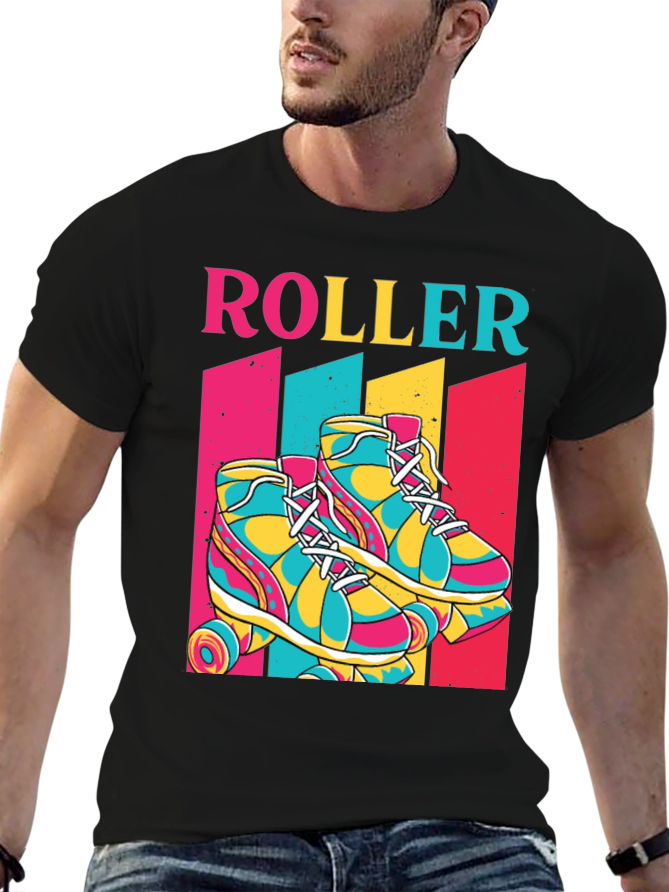 Retro Roller Skate Graphic Tee