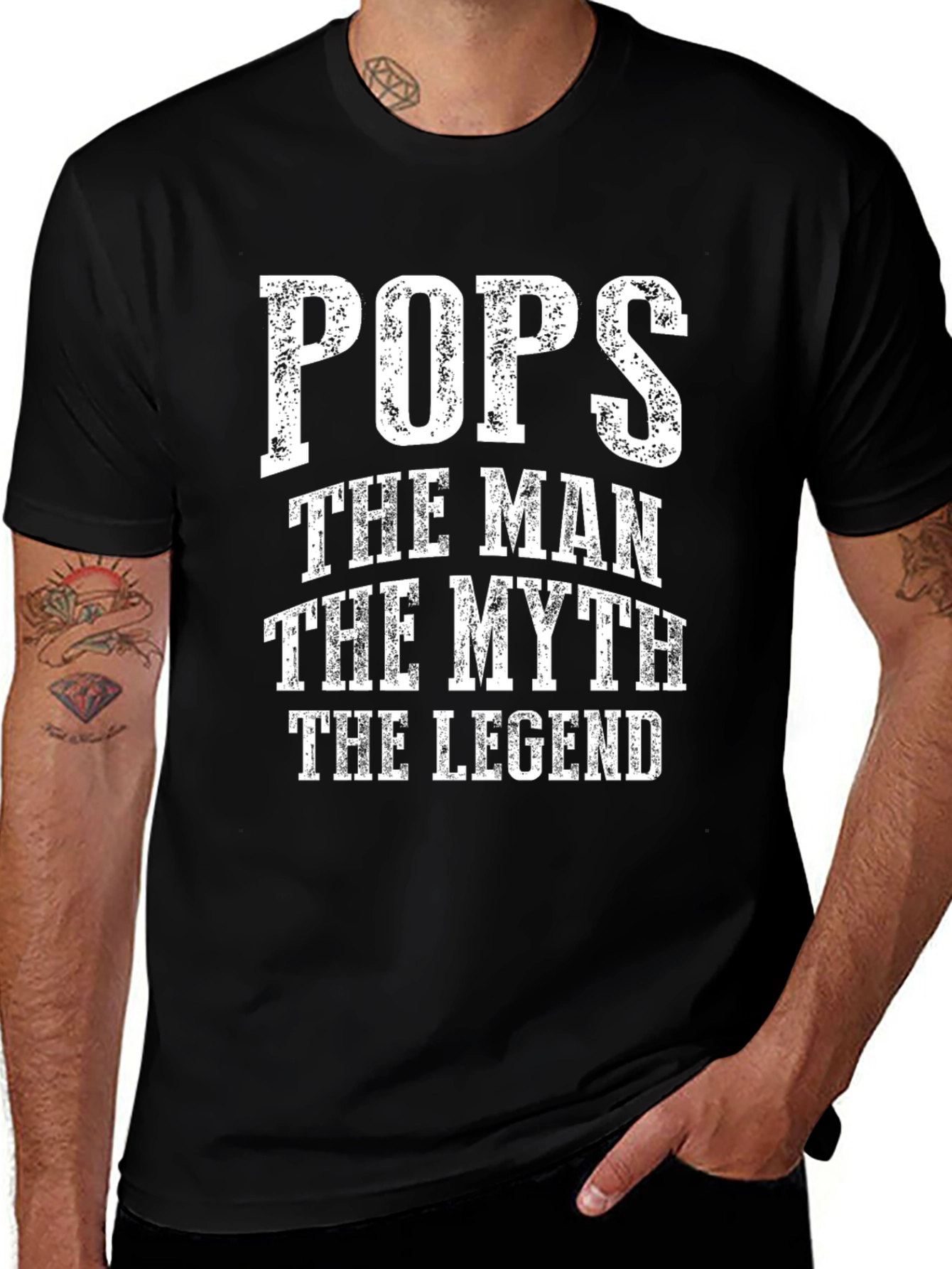 Pops The Man The Myth The Legend Graphic Tee
