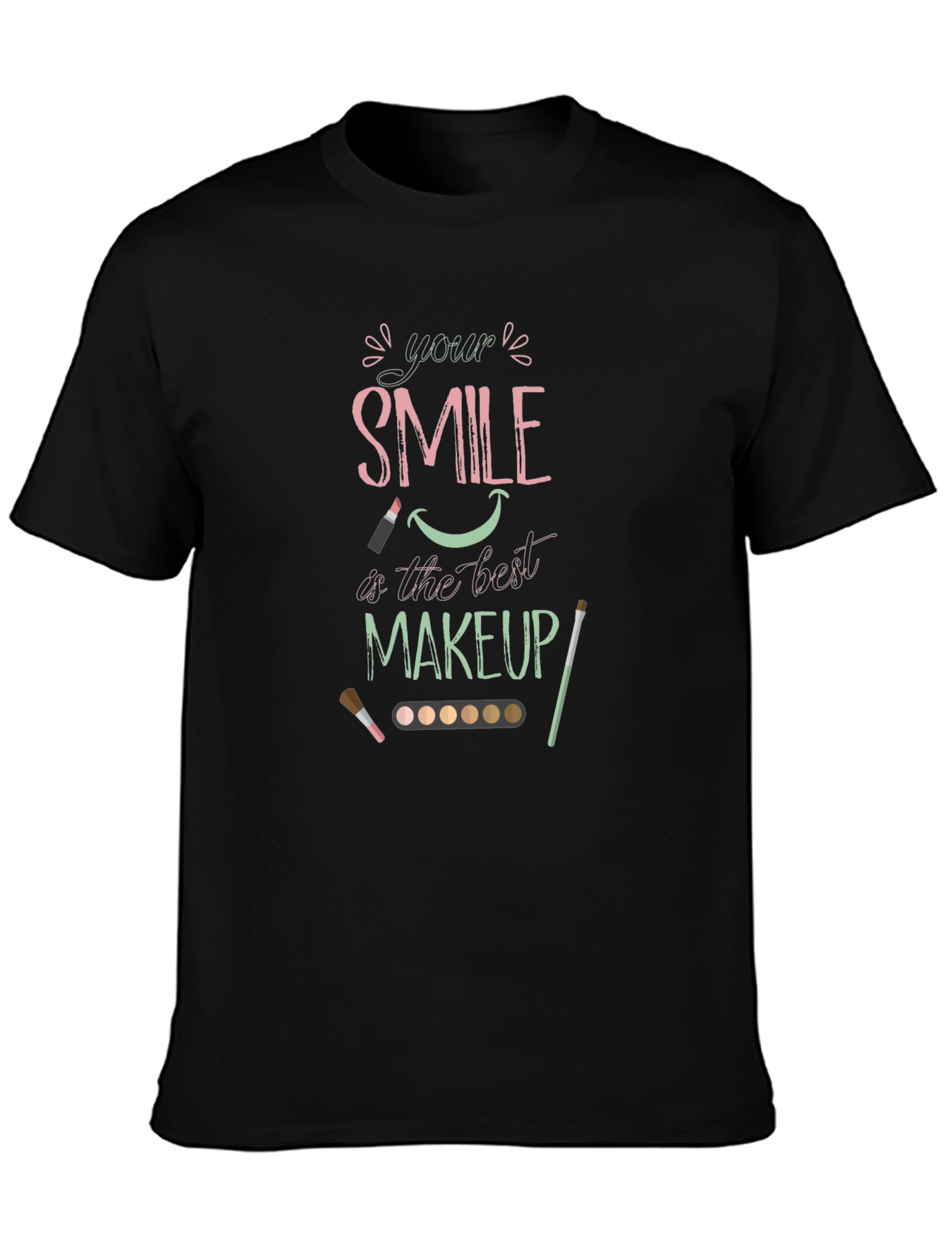 Smile is Best Makeup Graphic Tee