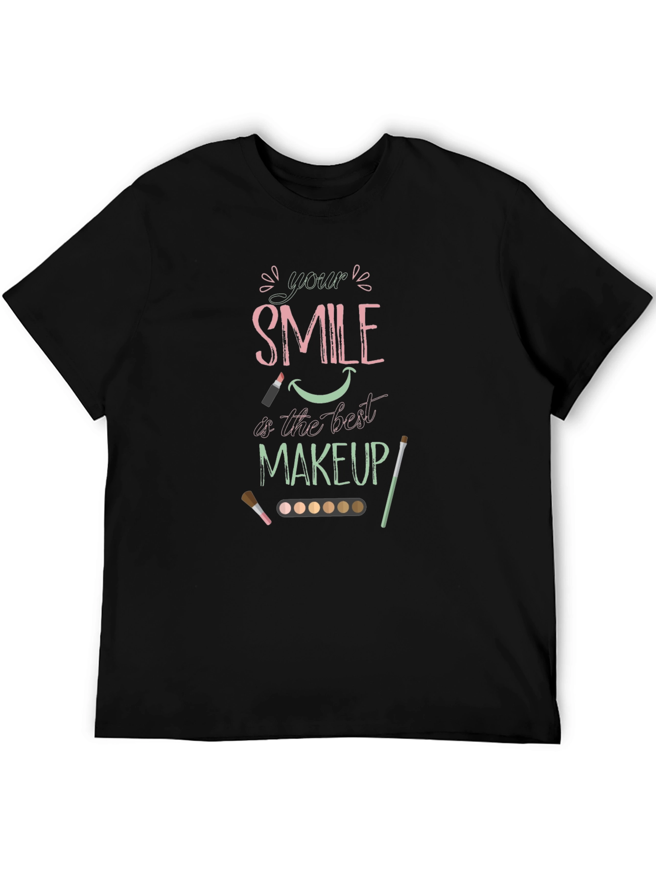 Smile is Best Makeup Graphic Tee