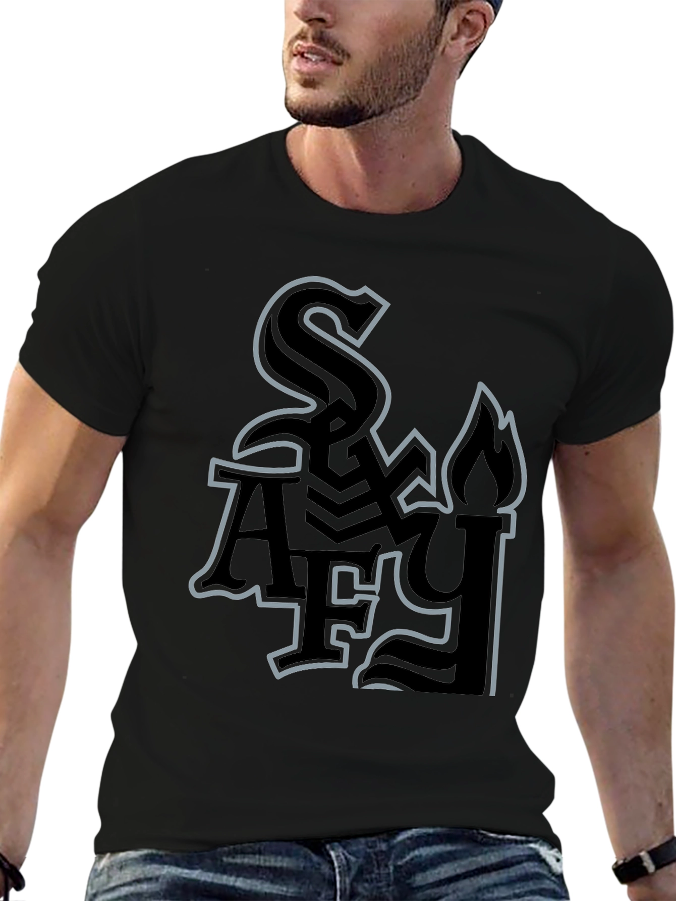 Stylish Black Graphic Tee
