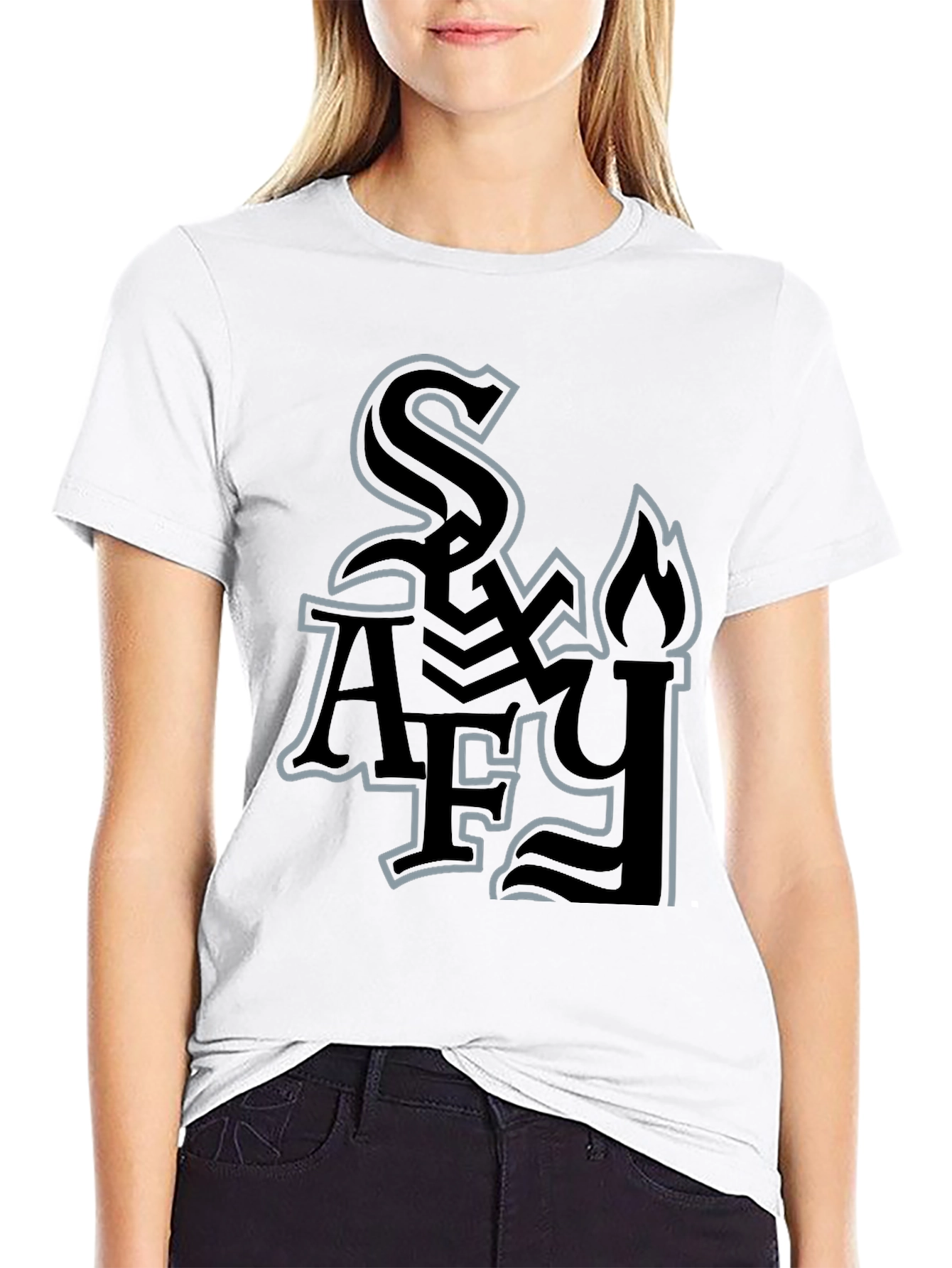 Stylish Black Graphic Tee