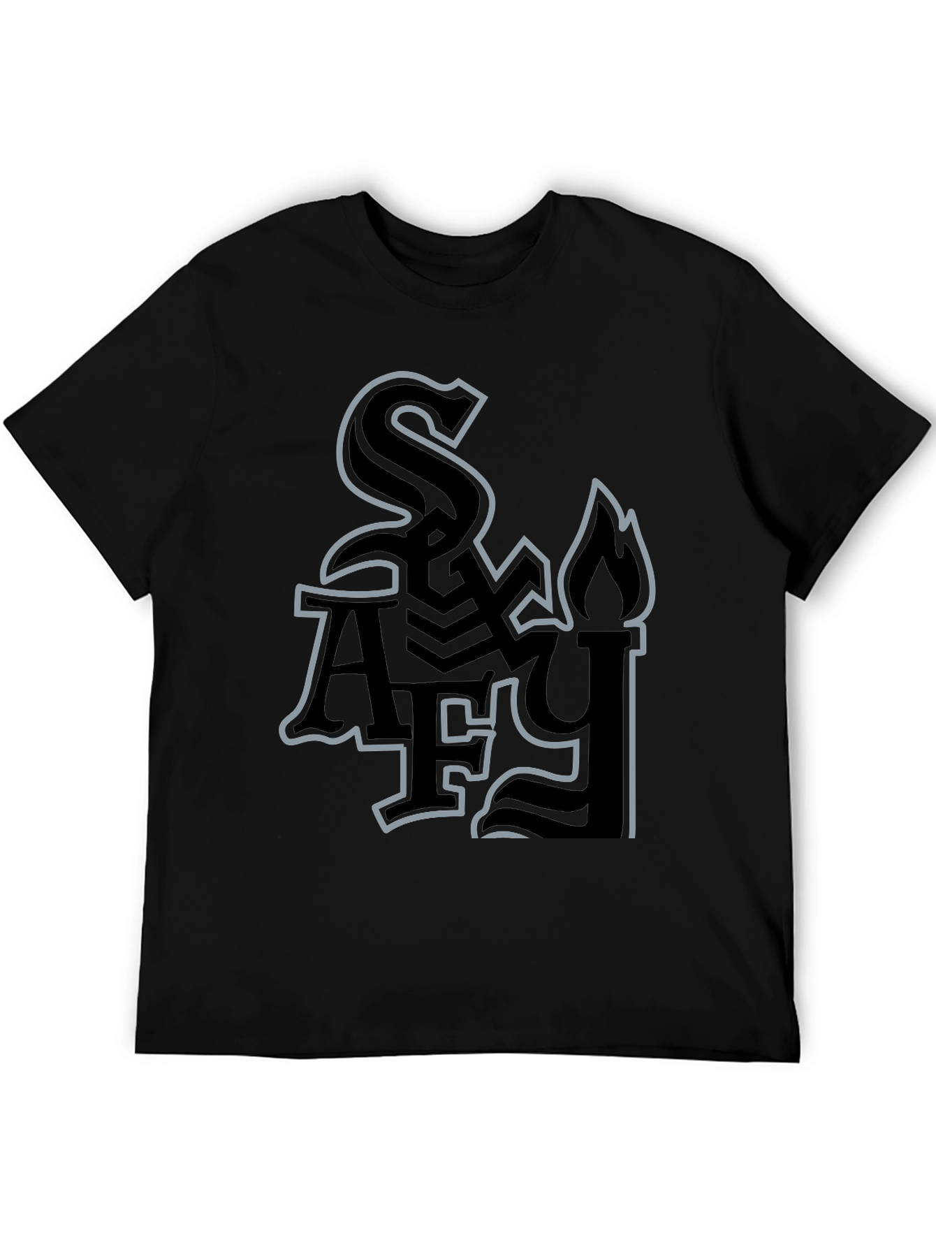 Stylish Black Graphic Tee