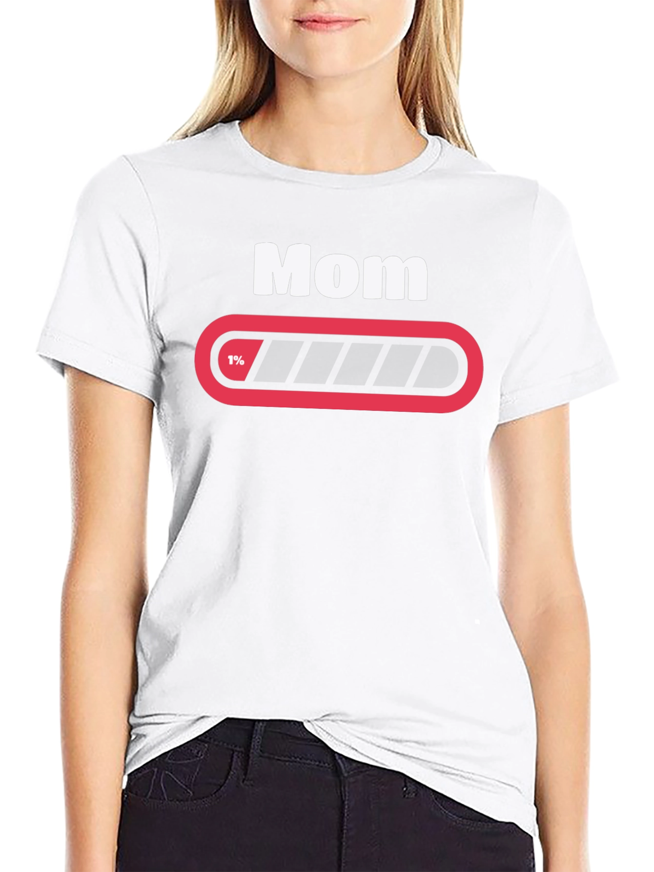 Mom 1% Loading Funny Graphic T-Shirt