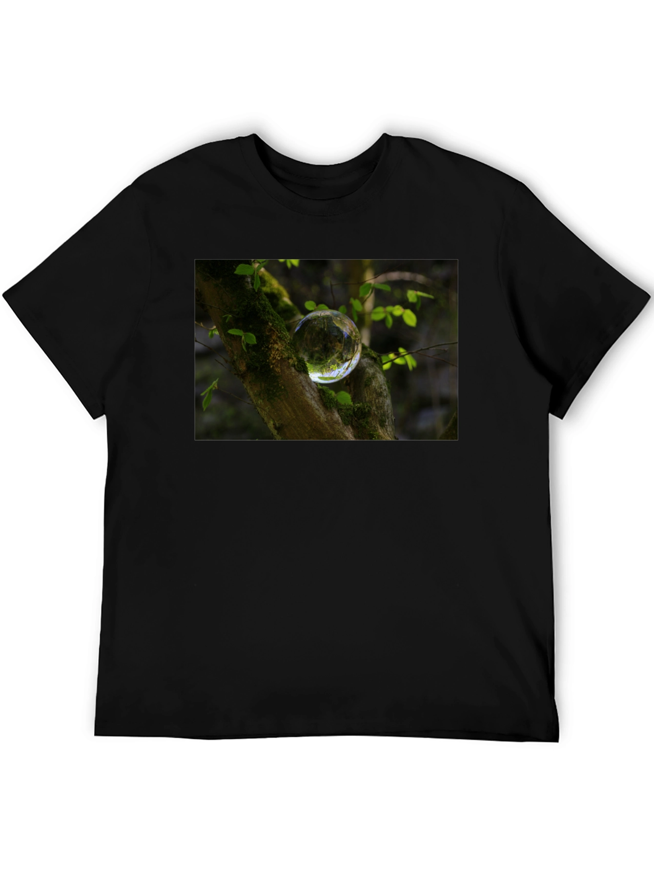 Nature Orb Graphic Black T-Shirt
