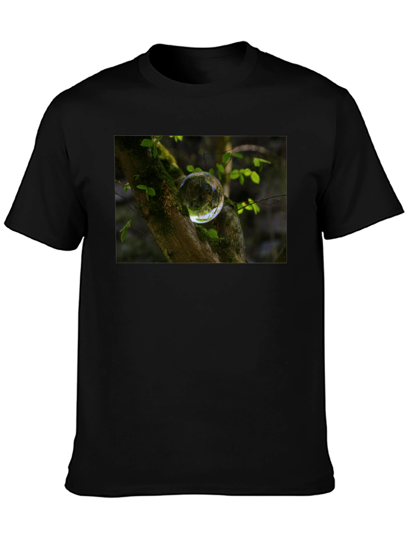 Nature Orb Graphic Black T-Shirt