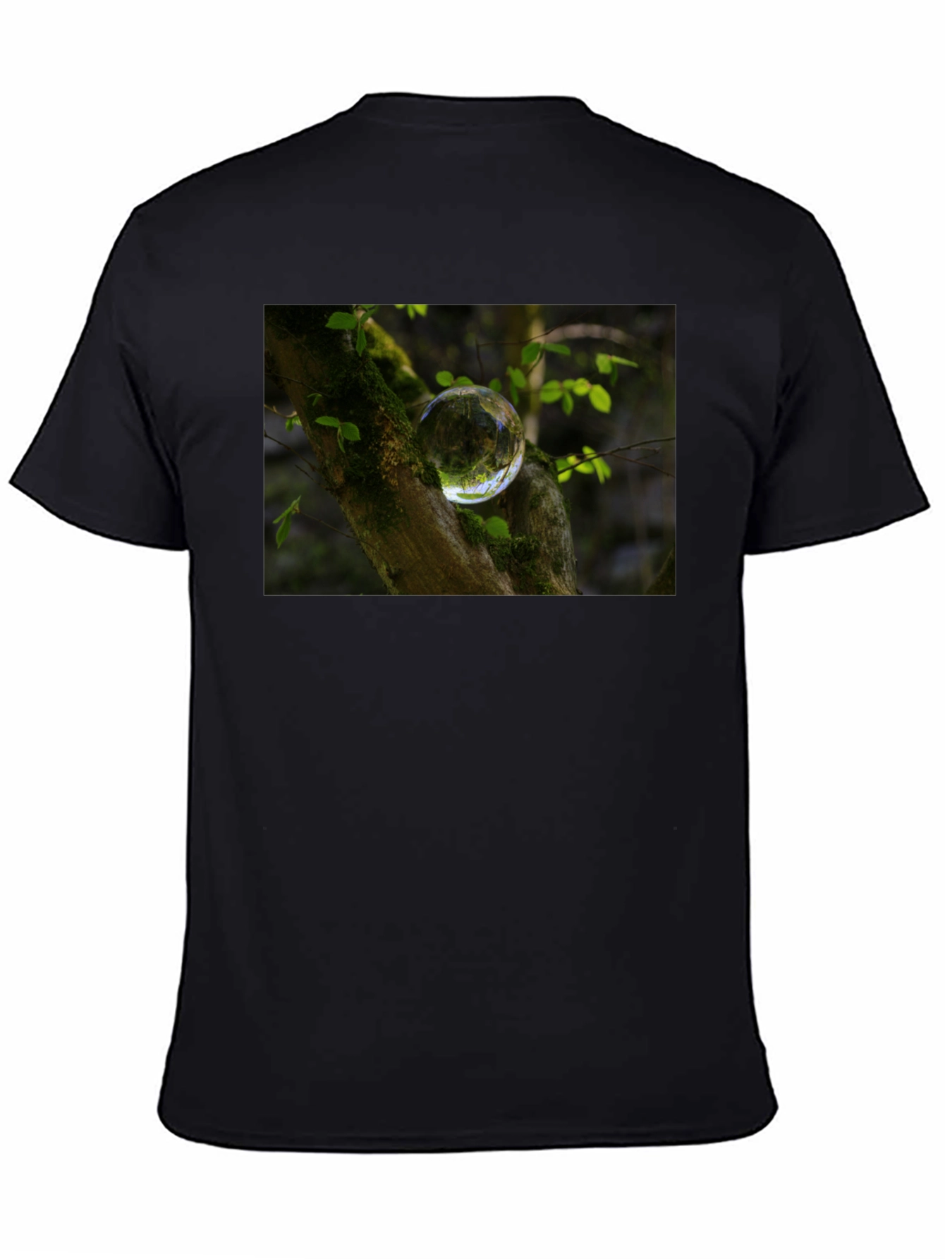 Nature Orb Graphic Black T-Shirt
