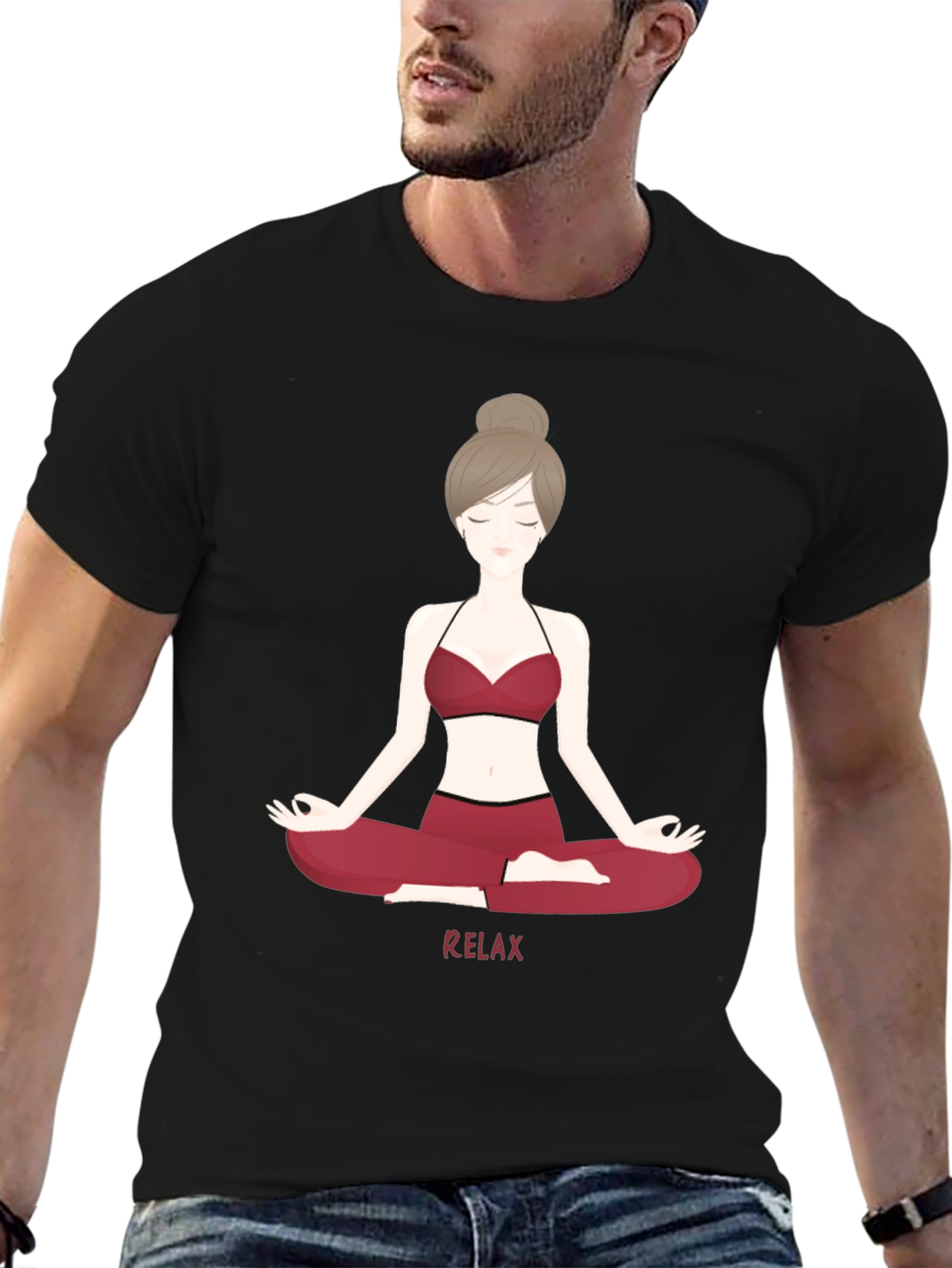 Relax Yoga T-Shirt - Stylish Graphic Tee