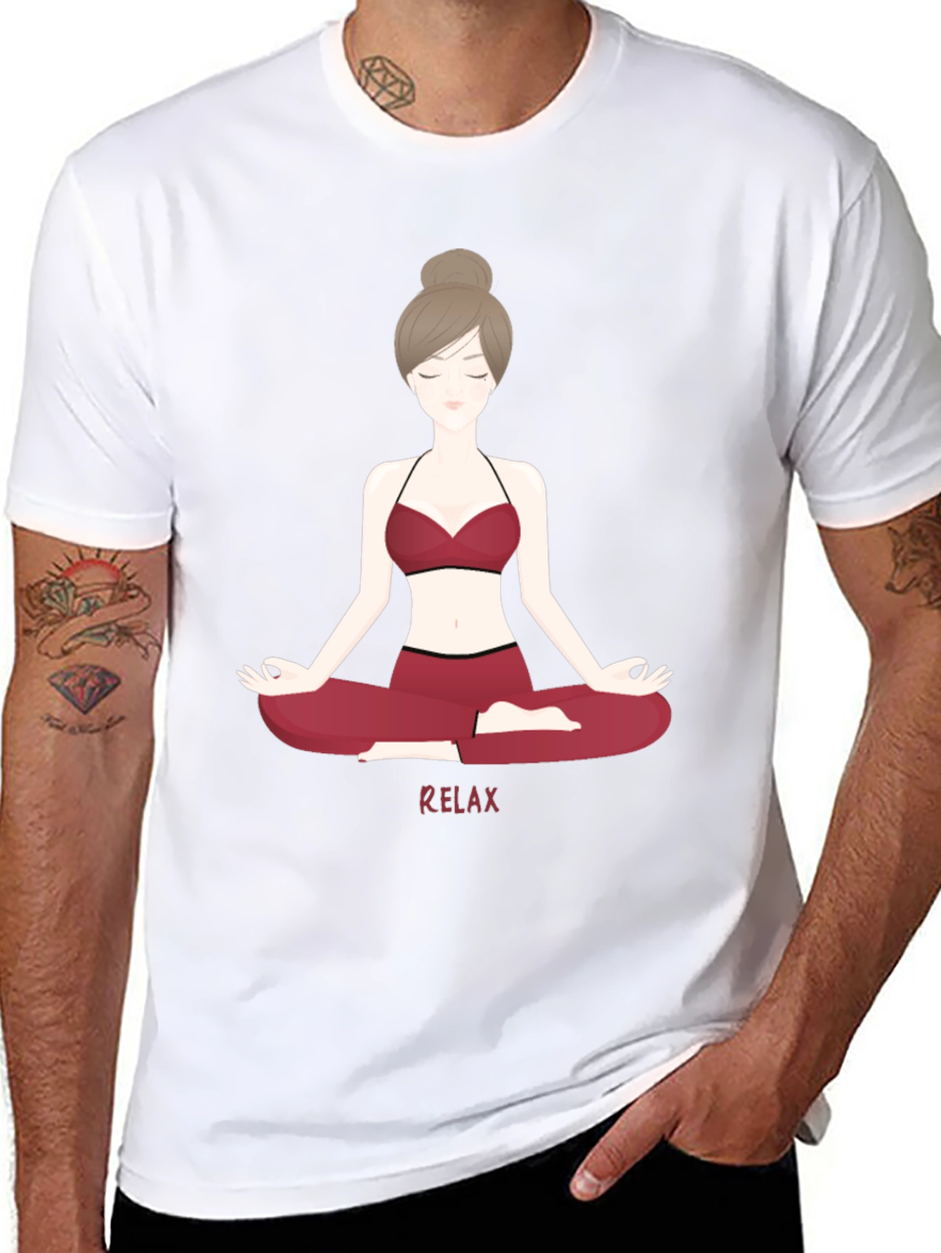 Relax Yoga T-Shirt - Stylish Graphic Tee