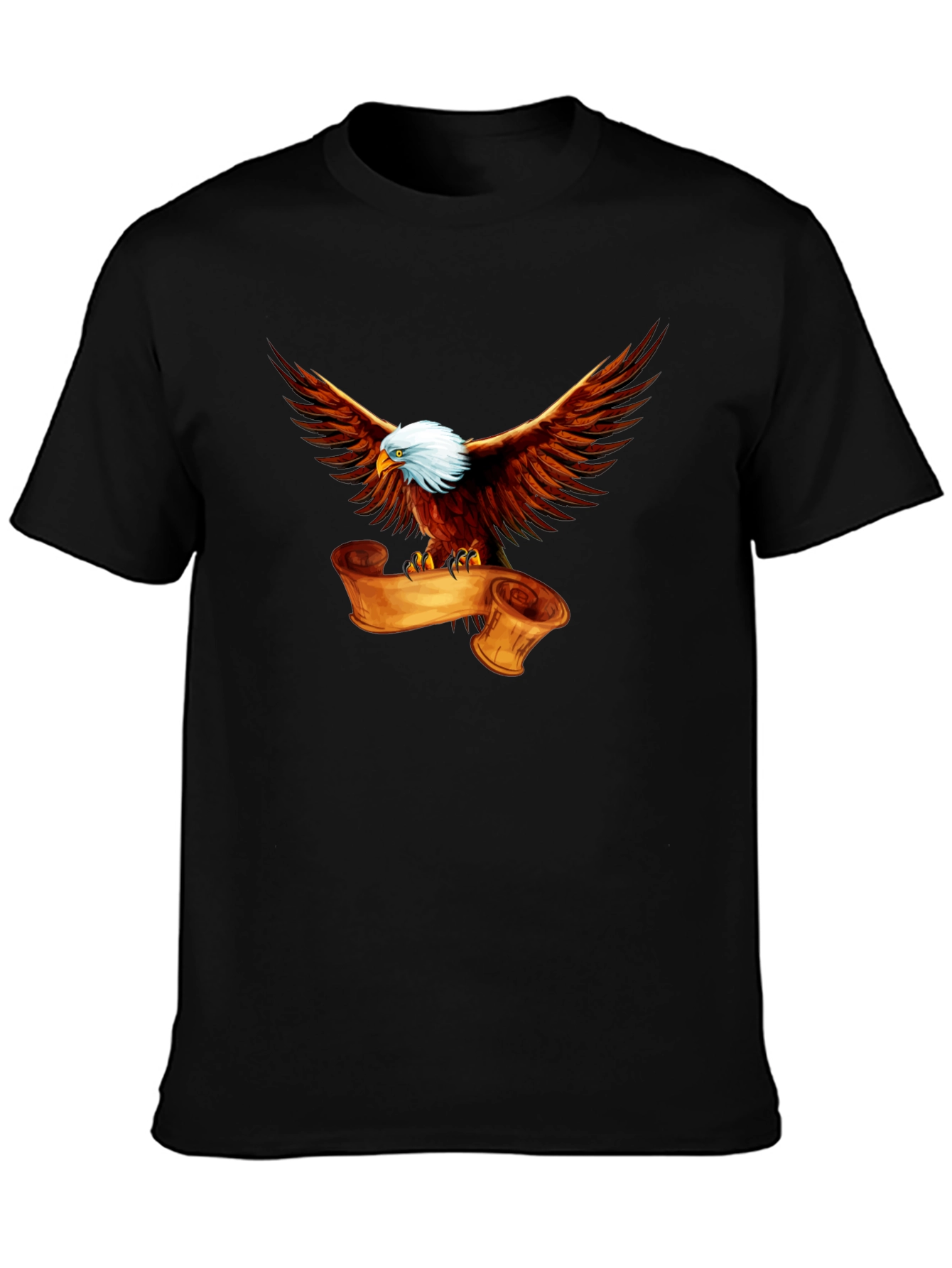Eagle & Scroll Graphic Tee - Patriotic T-Shirt