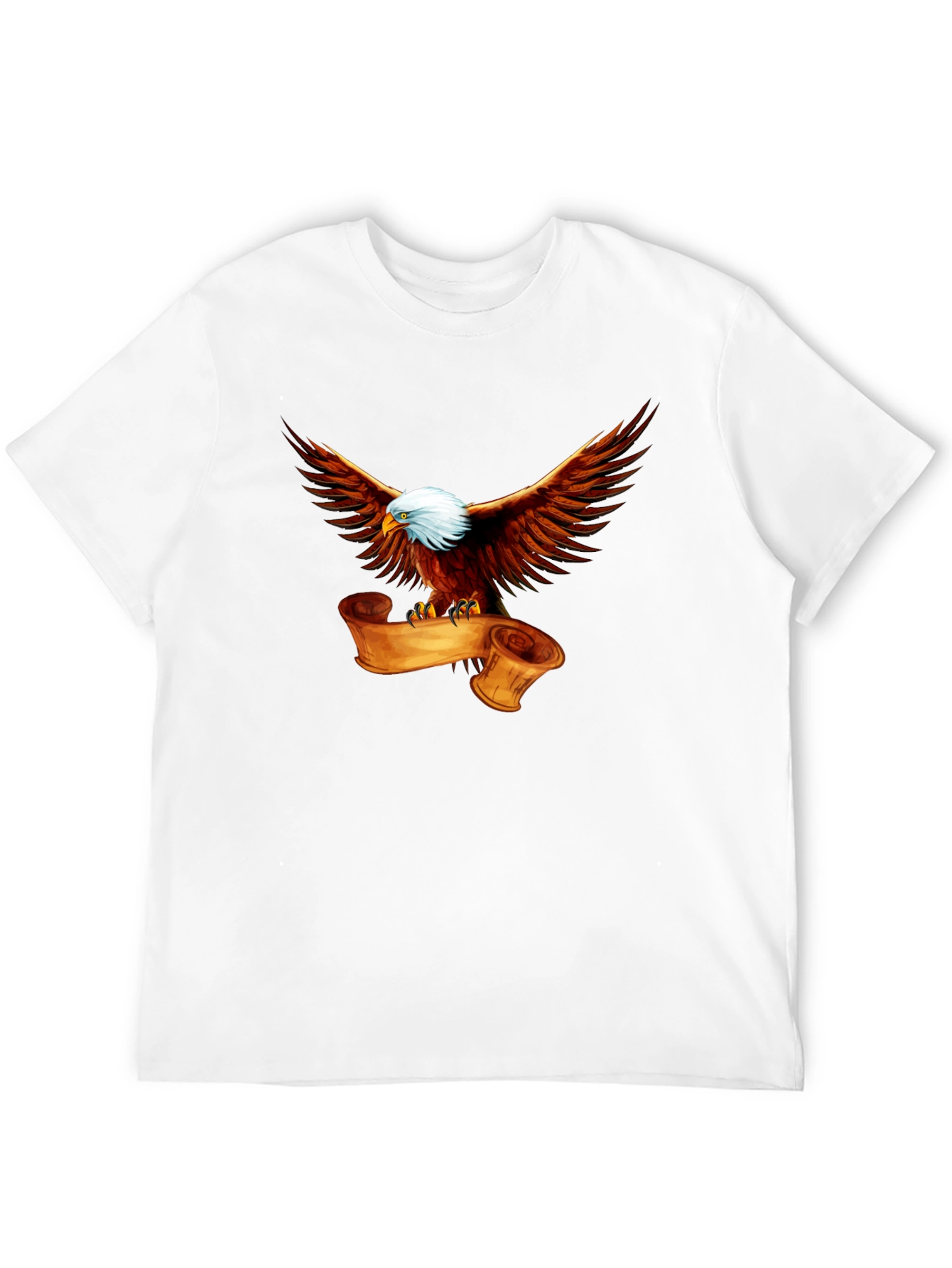 Eagle & Scroll Graphic Tee - Patriotic T-Shirt