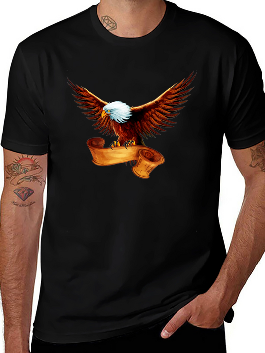 Eagle & Scroll Graphic Tee - Patriotic T-Shirt