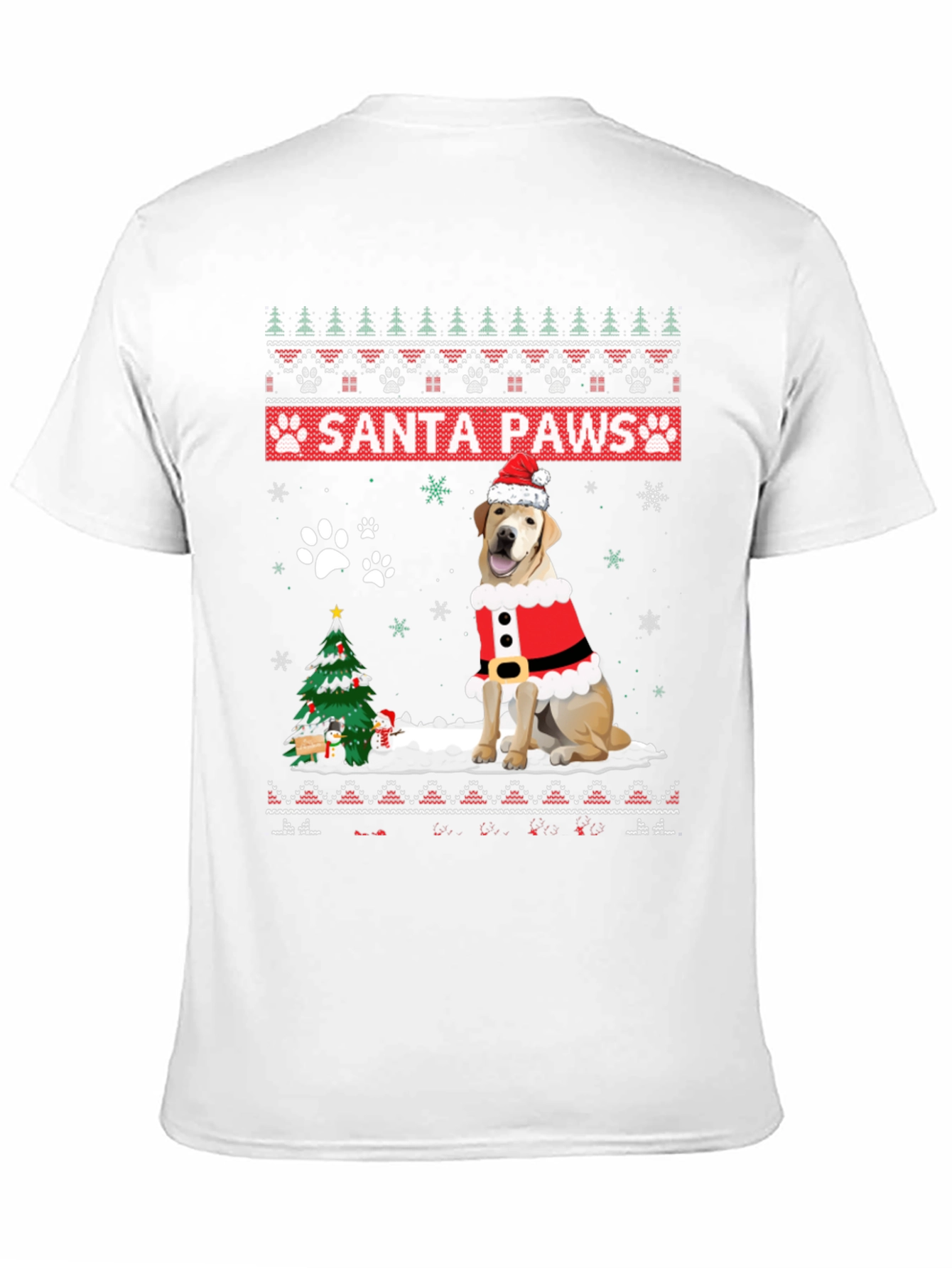 Santa Paws Dog Christmas T-Shirt