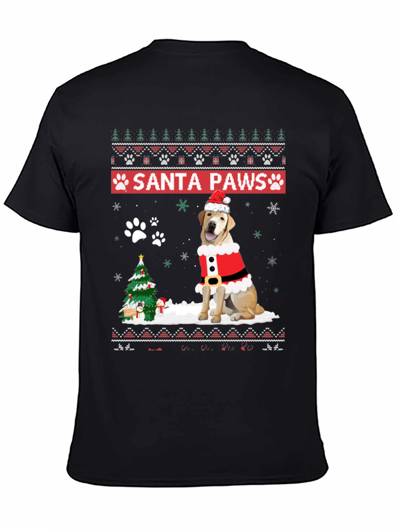 Santa Paws Dog Christmas T-Shirt