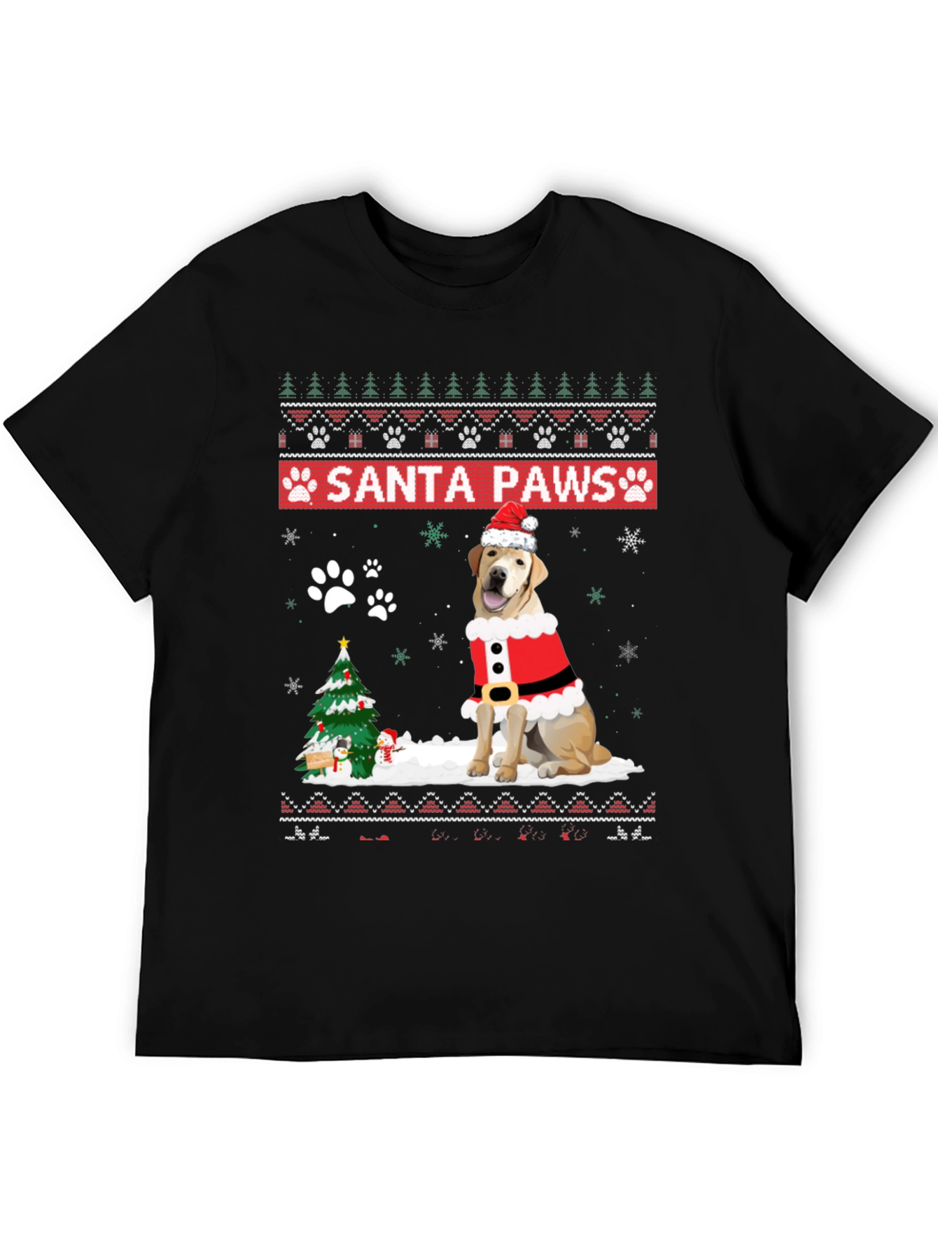 Santa Paws Dog Christmas T-Shirt