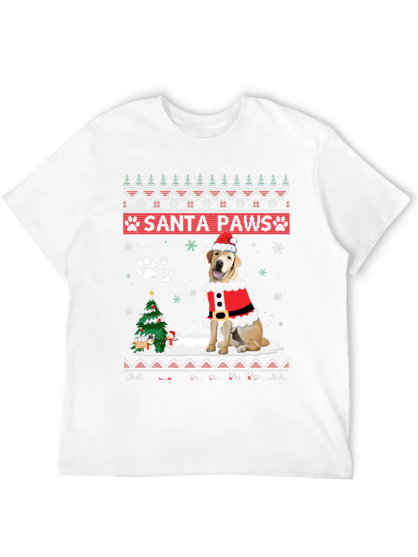 Santa Paws Dog Christmas T-Shirt