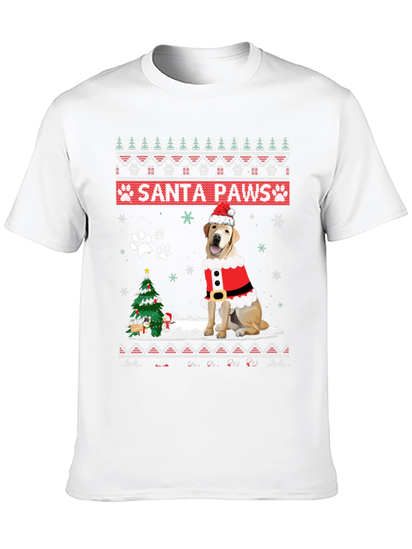 Santa Paws Dog Christmas T-Shirt