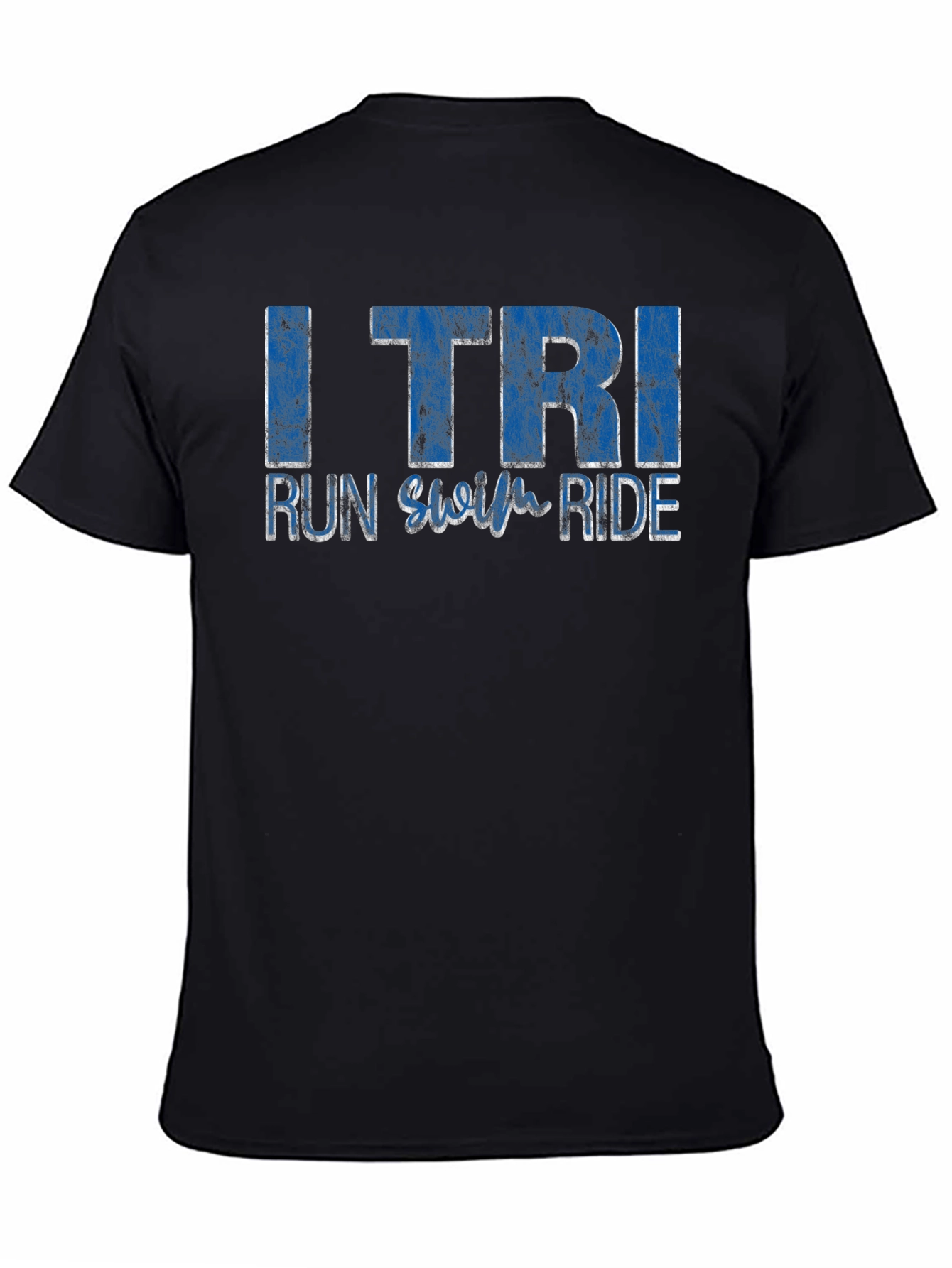 I TRI Run Swim Ride Black T-Shirt