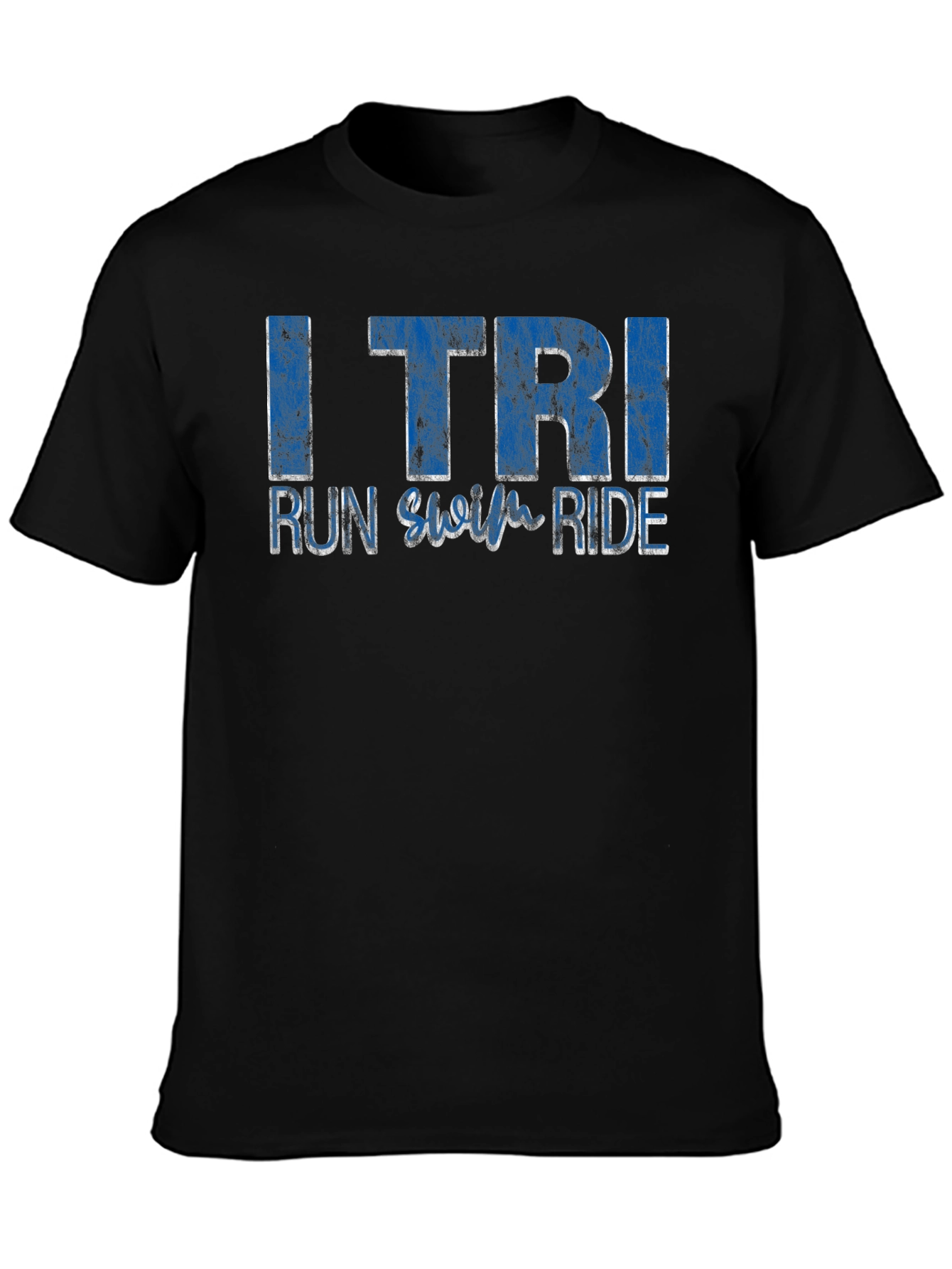 I TRI Run Swim Ride Black T-Shirt
