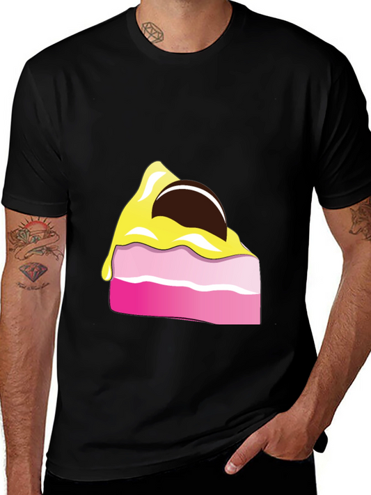Cake Slice Graphic Tee - Dessert Lover Shirt