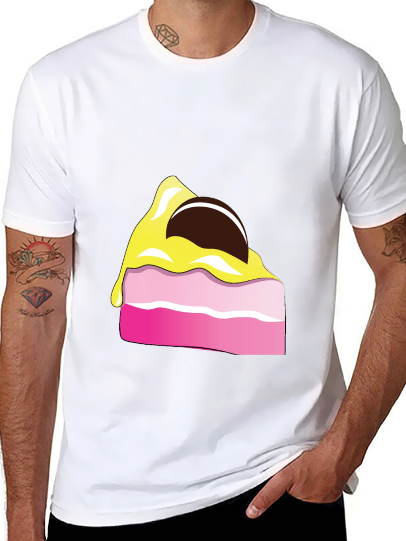 Cake Slice Graphic Tee - Dessert Lover Shirt