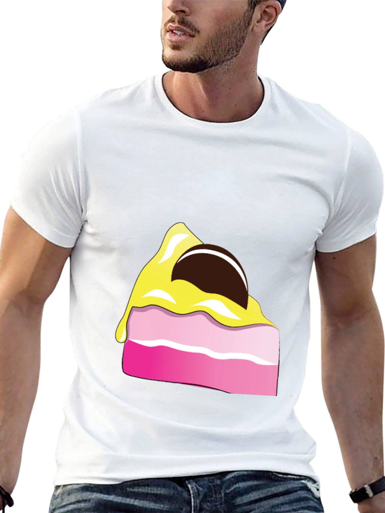 Cake Slice Graphic Tee - Dessert Lover Shirt