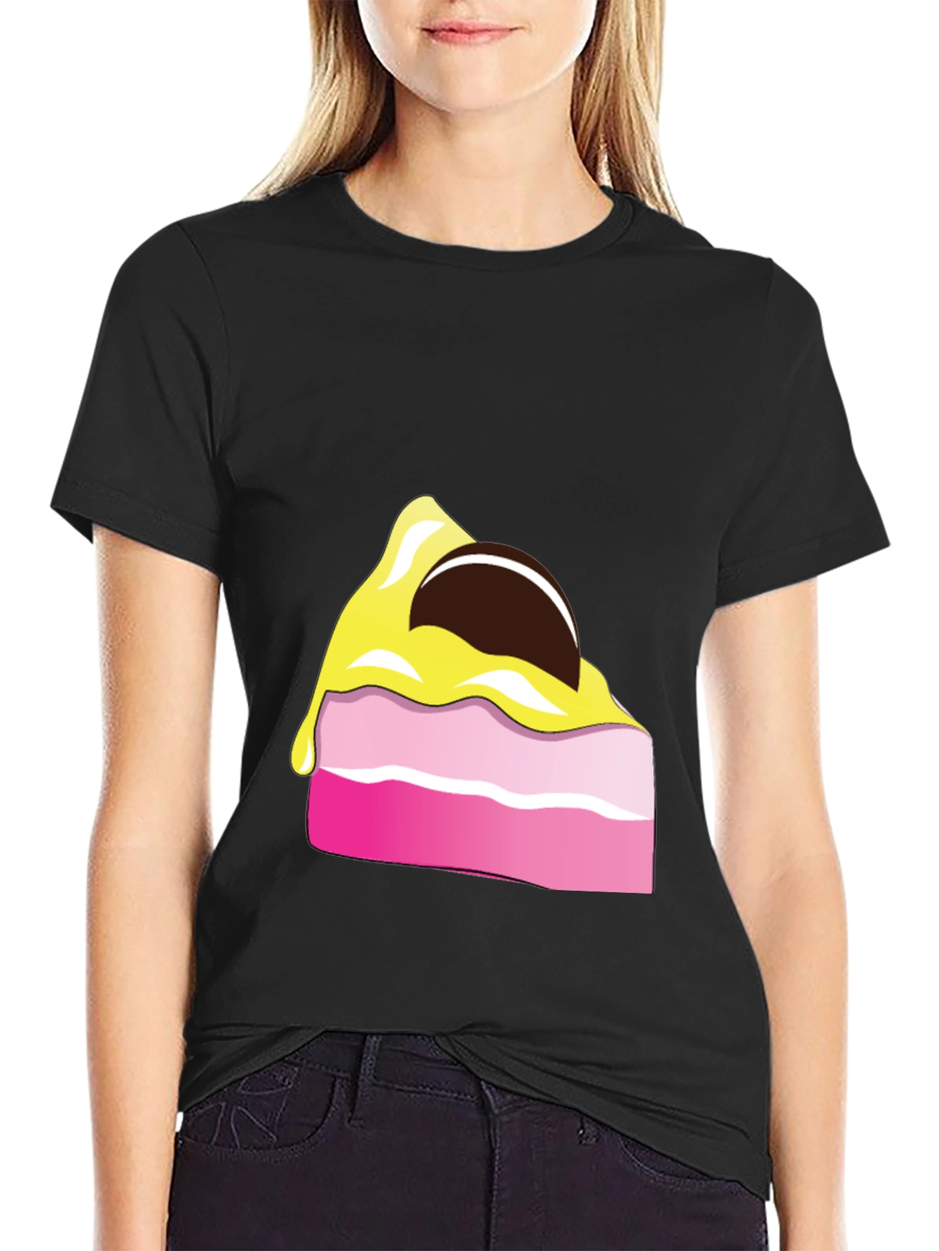 Cake Slice Graphic Tee - Dessert Lover Shirt