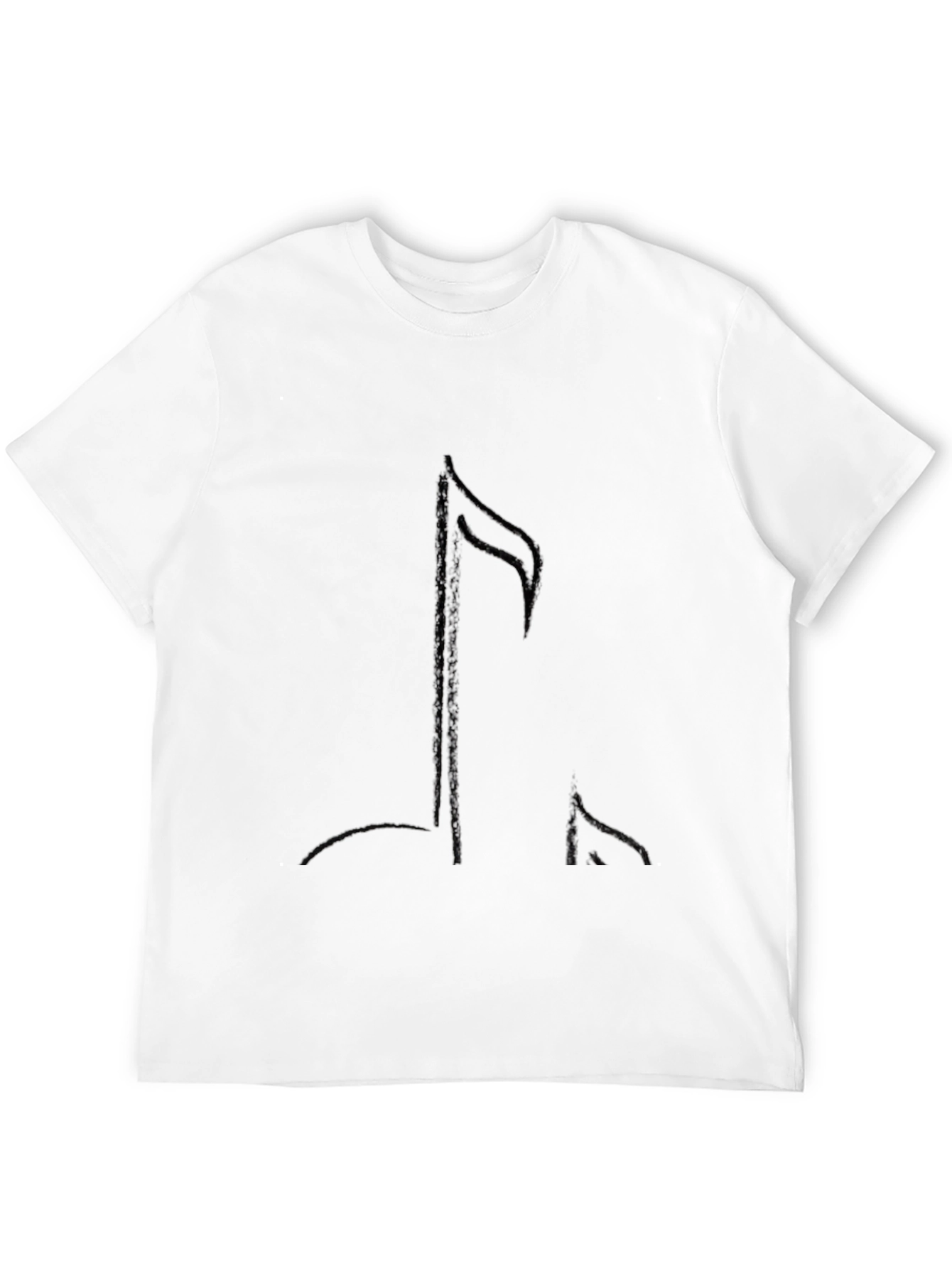 Black Music Note Graphic Tee