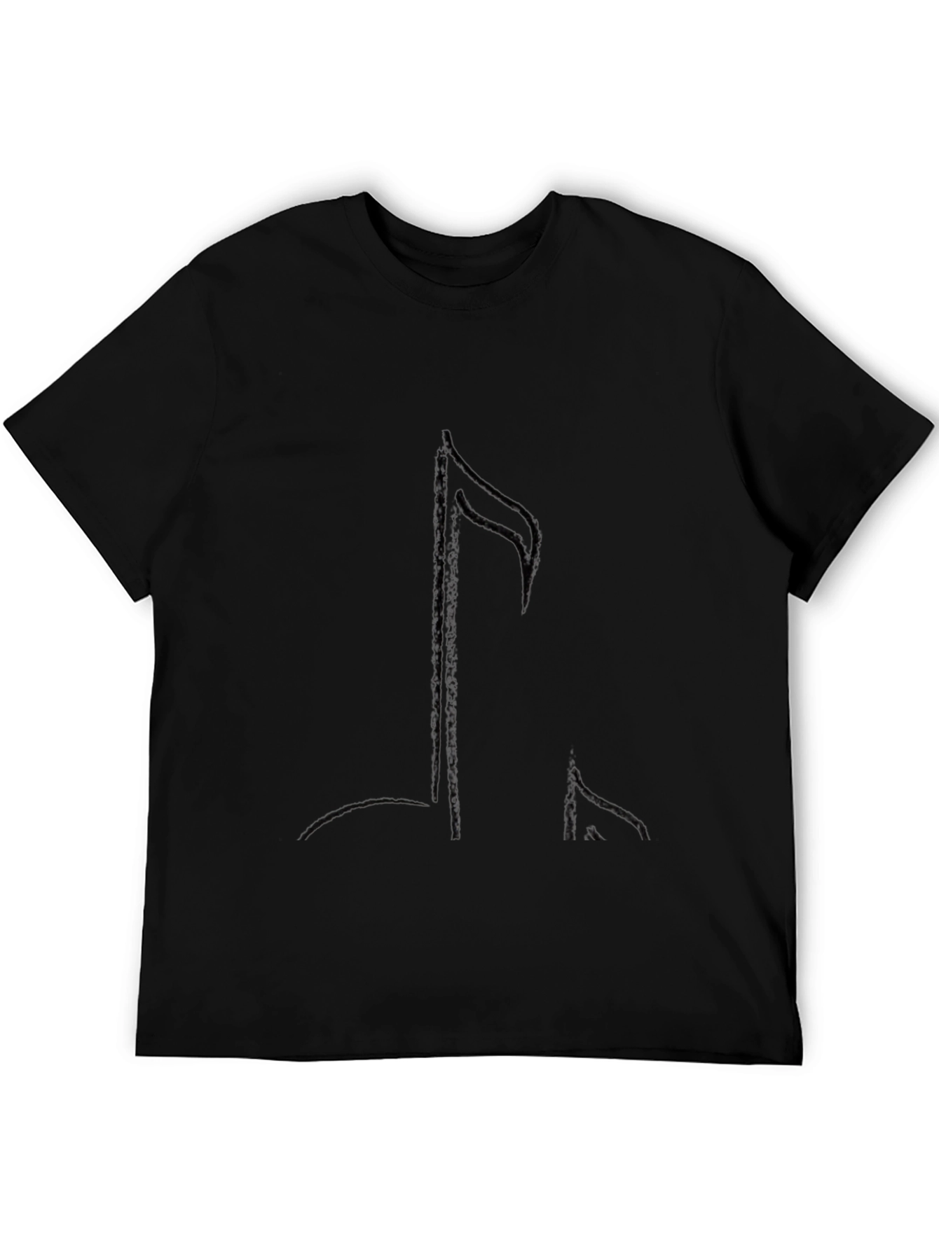 Black Music Note Graphic Tee