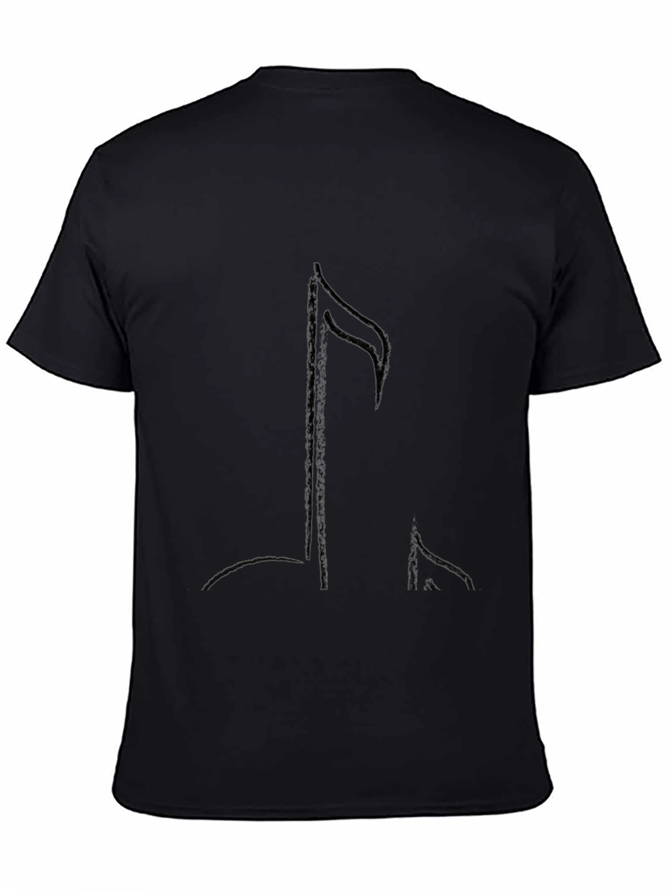 Black Music Note Graphic Tee