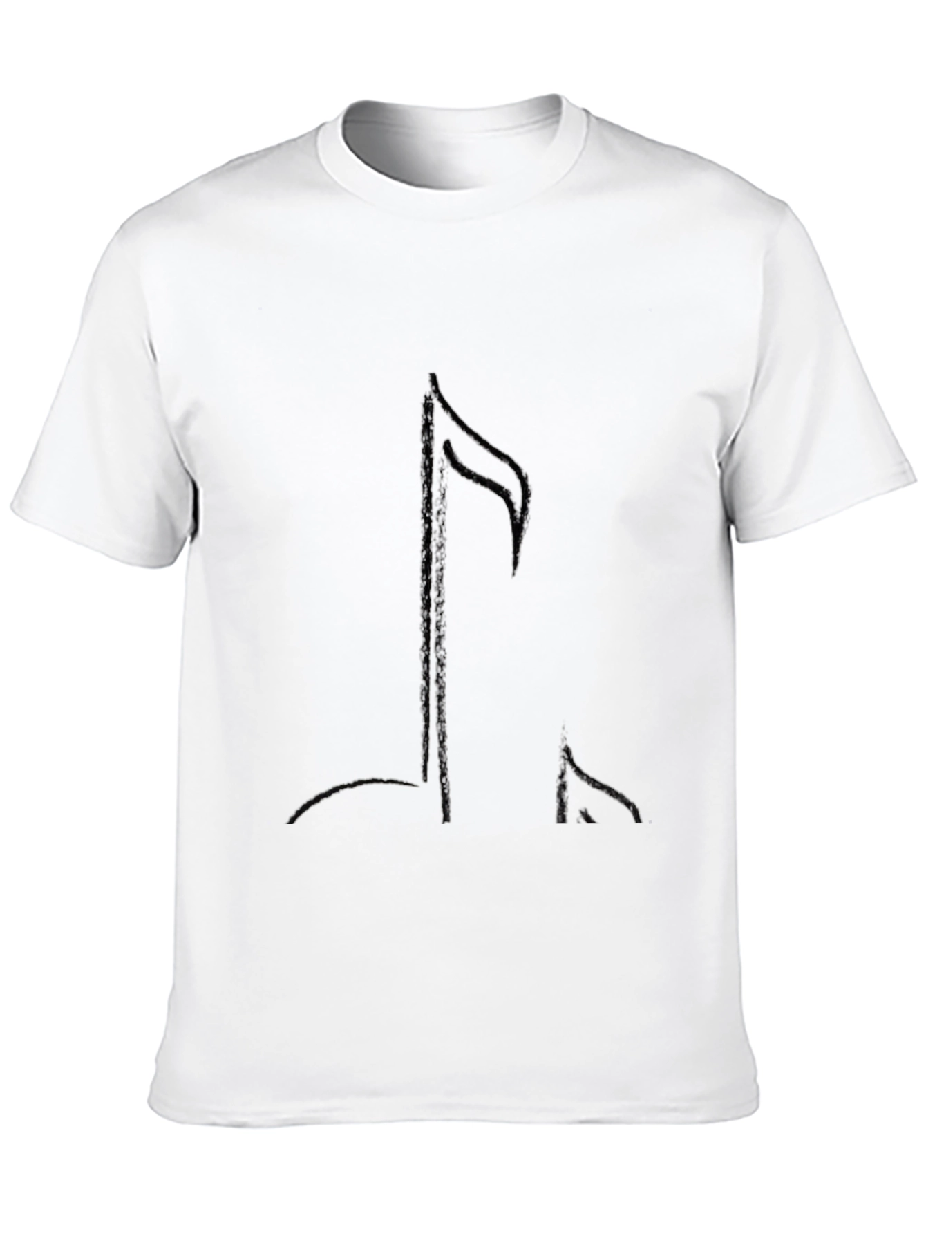 Black Music Note Graphic Tee