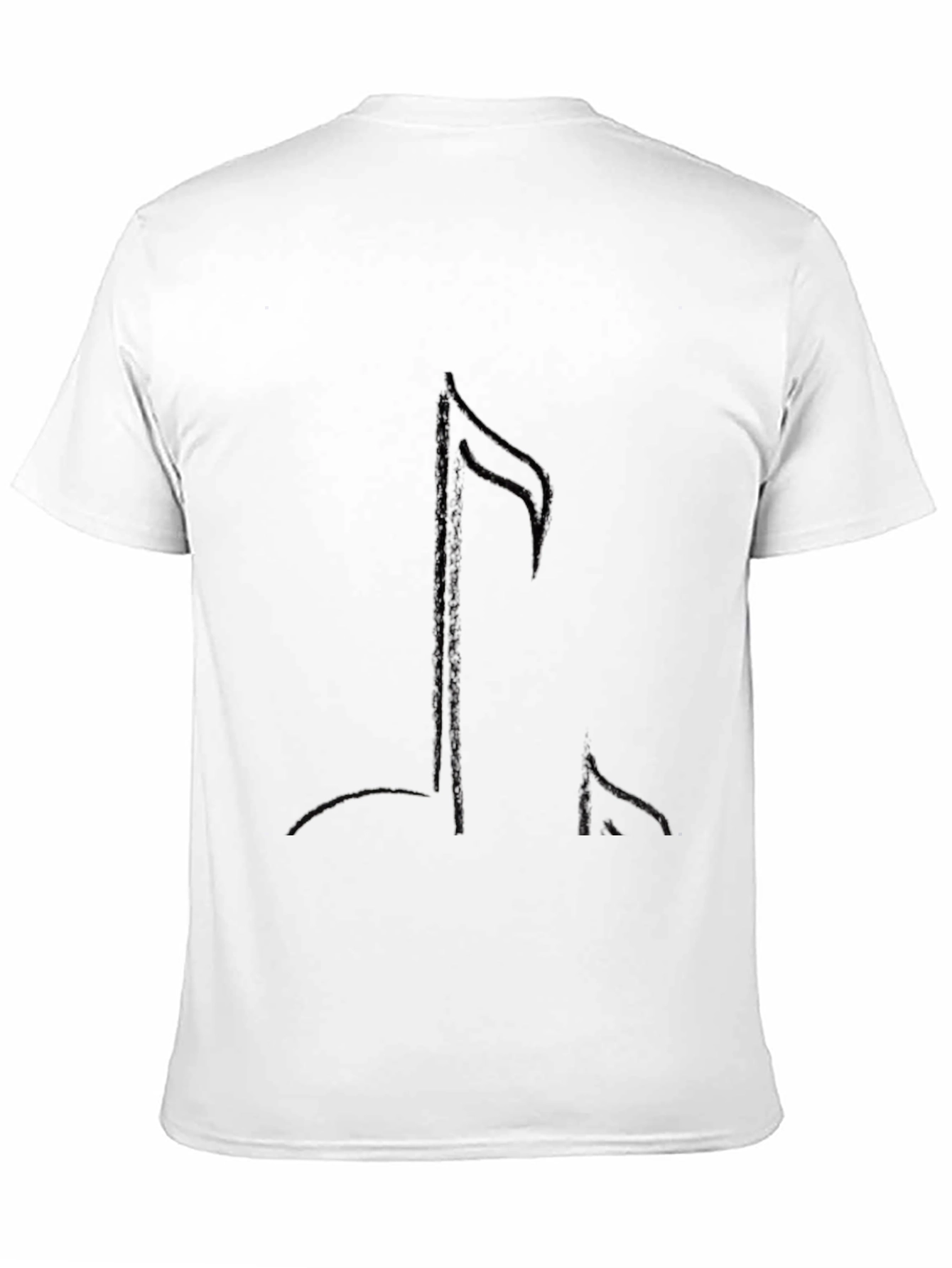 Black Music Note Graphic Tee