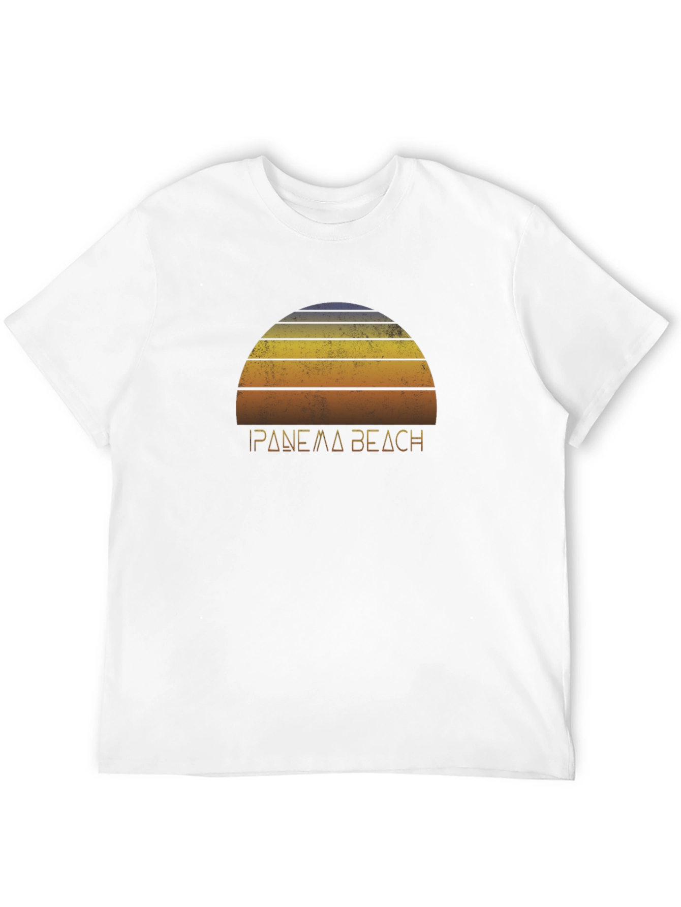 Ipanema Beach Retro Graphic Tee - Black