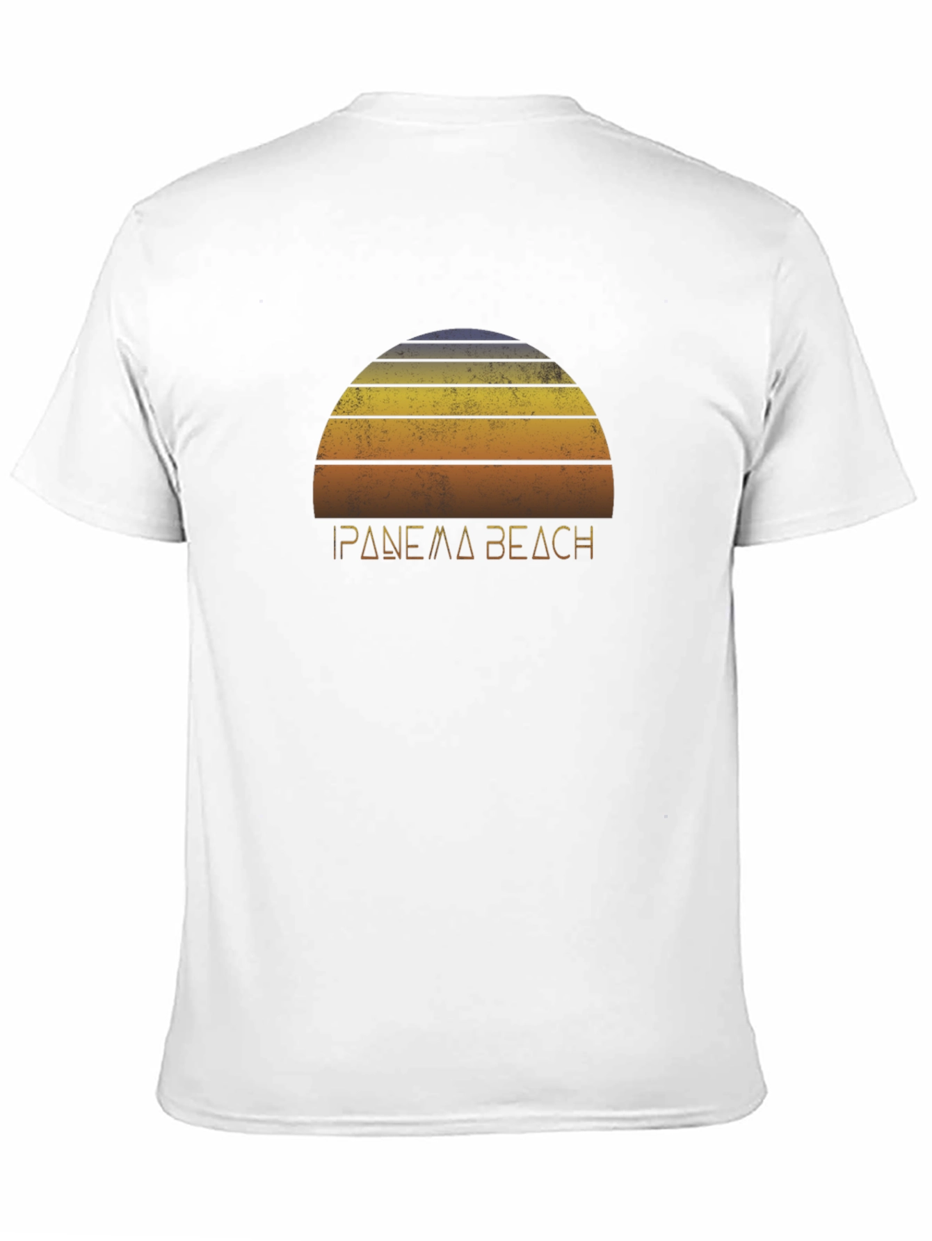 Ipanema Beach Retro Graphic Tee - Black
