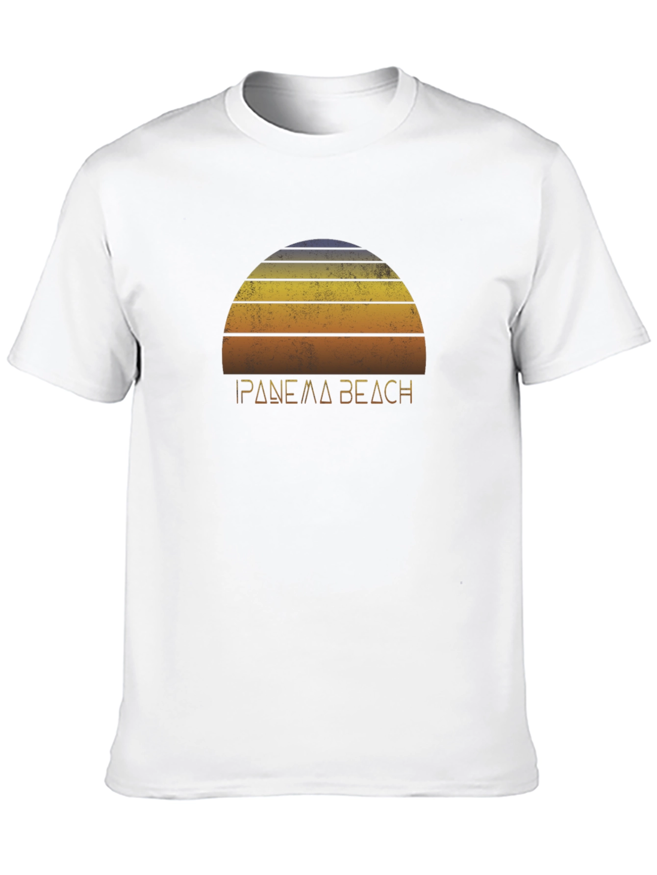 Ipanema Beach Retro Graphic Tee - Black
