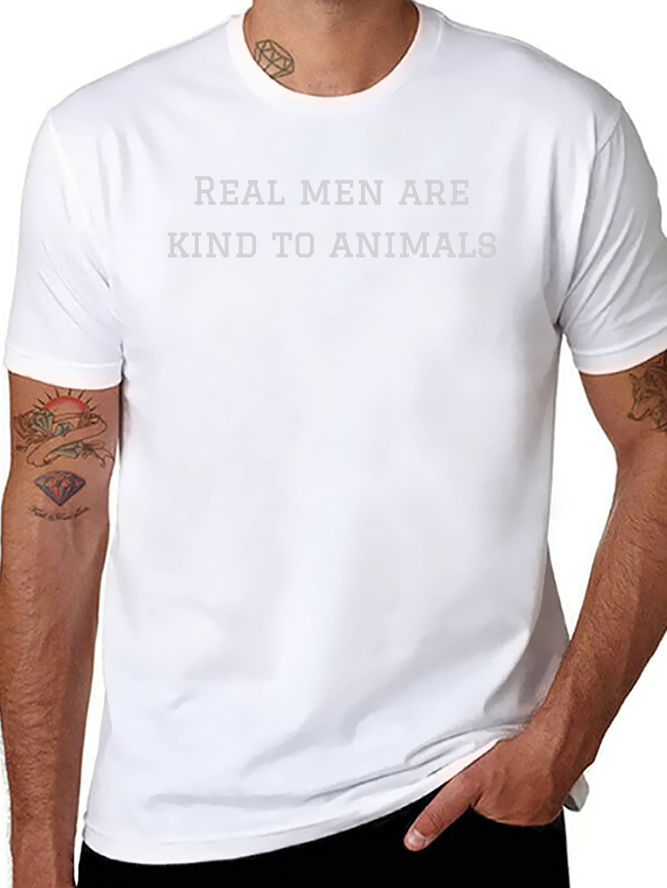 Real Men Are Kind To Animals T-Shirt