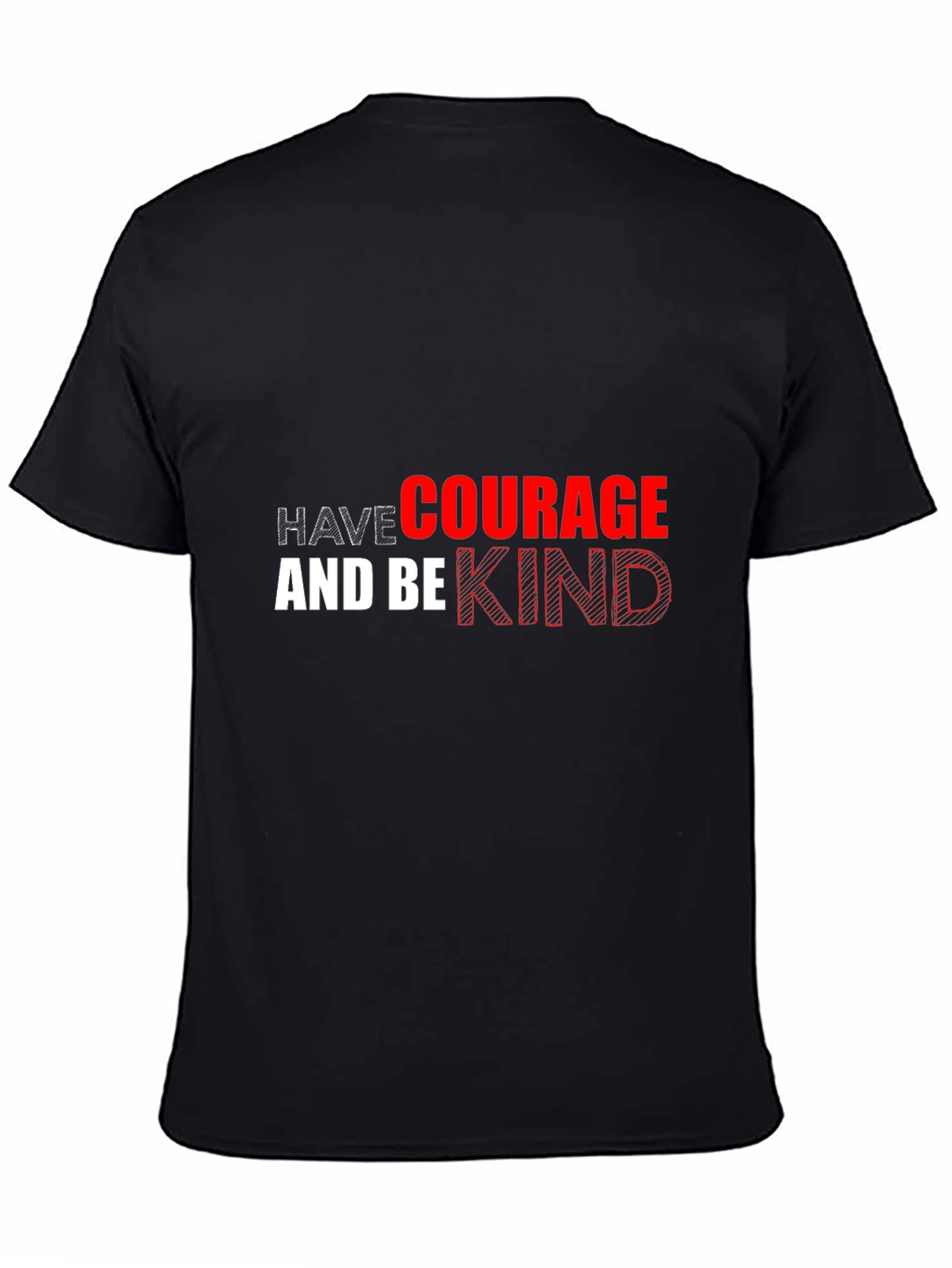 Courage & Kindness Black Graphic Tee