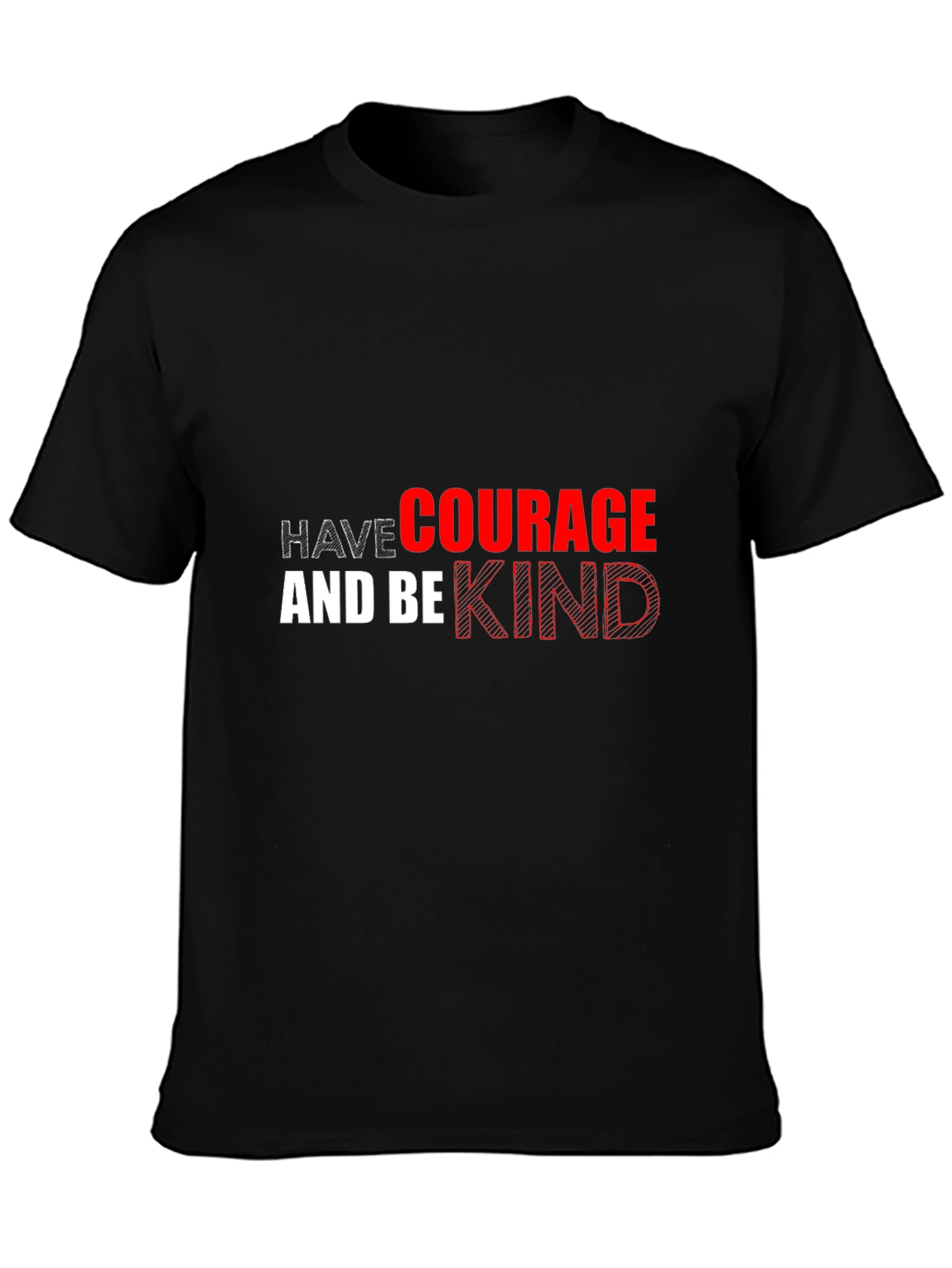 Courage & Kindness Black Graphic Tee