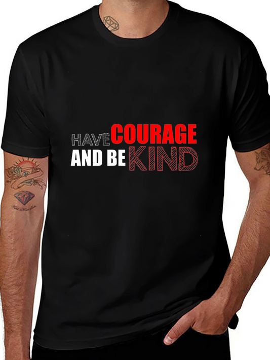 Courage & Kindness Black Graphic Tee