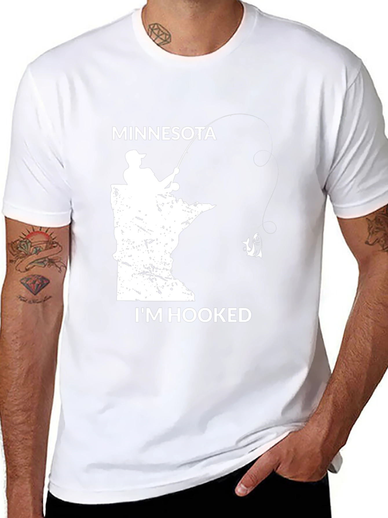 Minnesota Fishing T-Shirt - Im Hooked