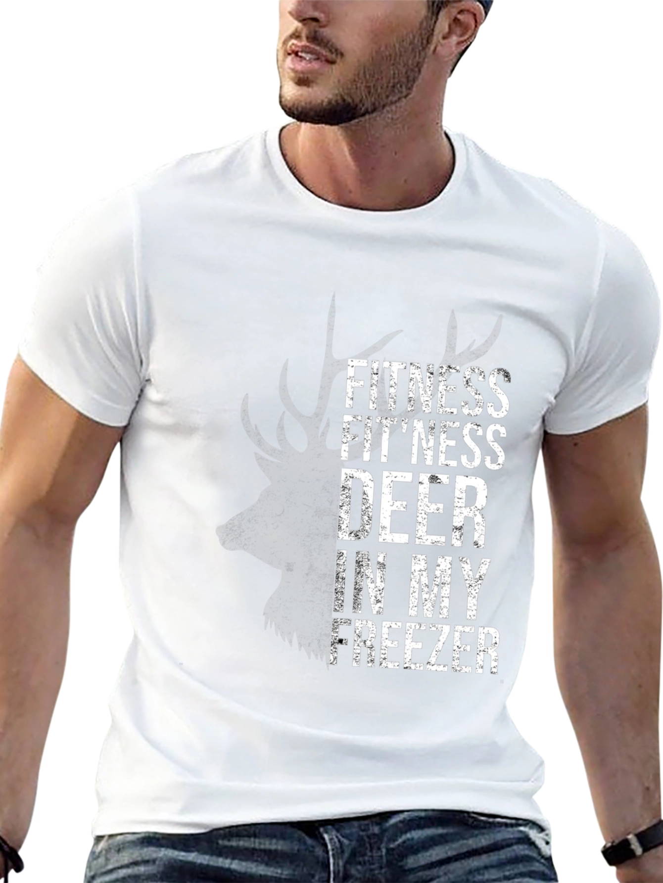 Fitness Deer in My Freezer Graphic T-Shirt