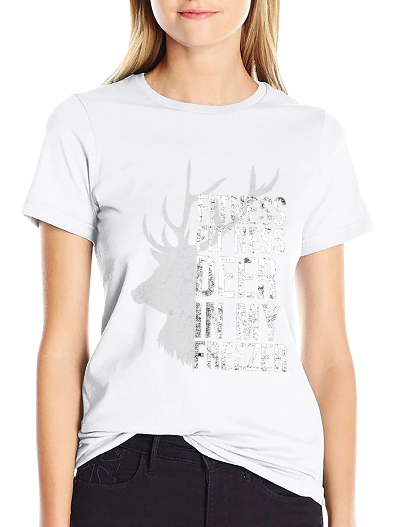 Fitness Deer in My Freezer Graphic T-Shirt