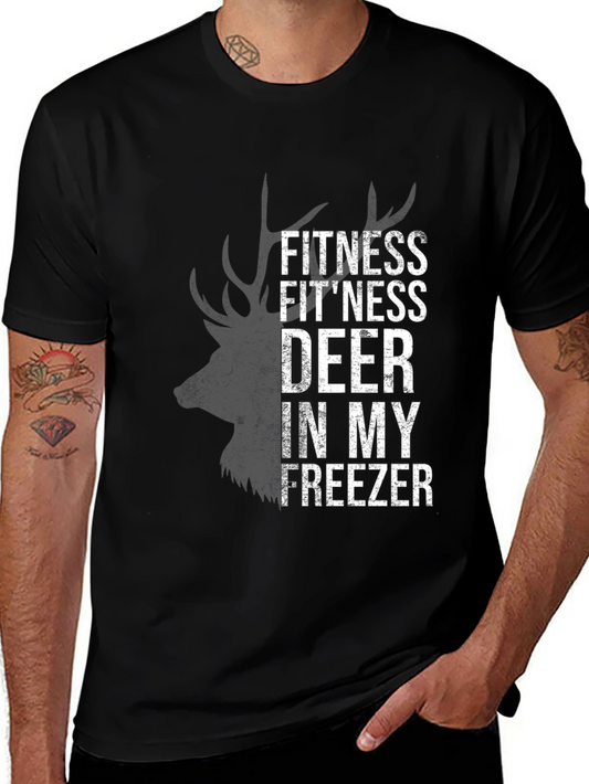 Fitness Deer in My Freezer Graphic T-Shirt