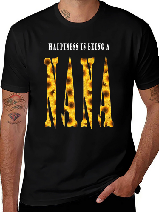 Sunflower Nana T-Shirt - Happiness is Being a Nana